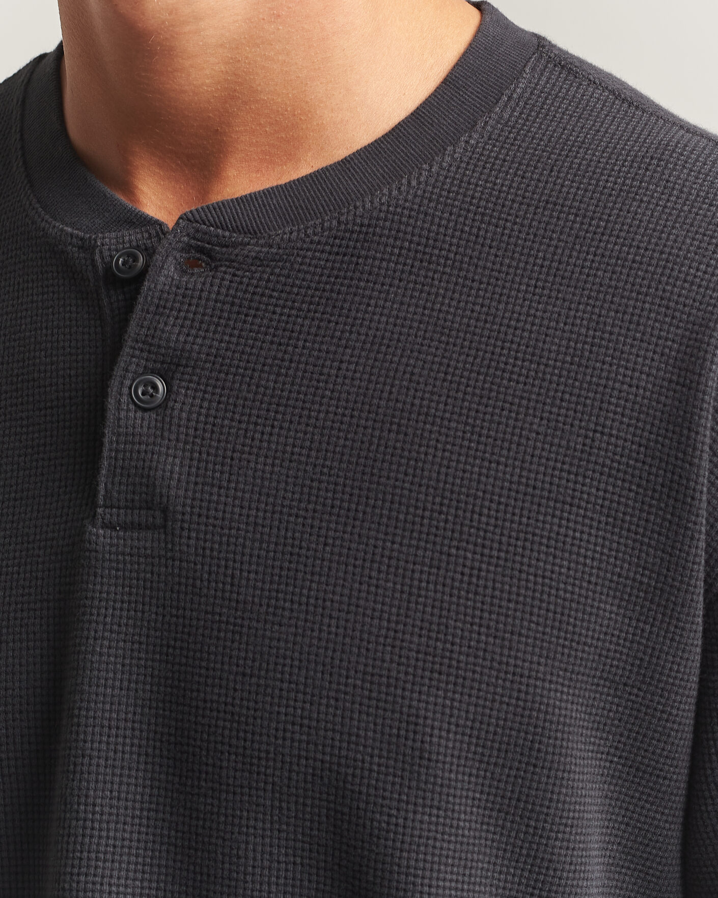 Uomini | Maglieria | Levi's | Relaxed Henley Mineral Black