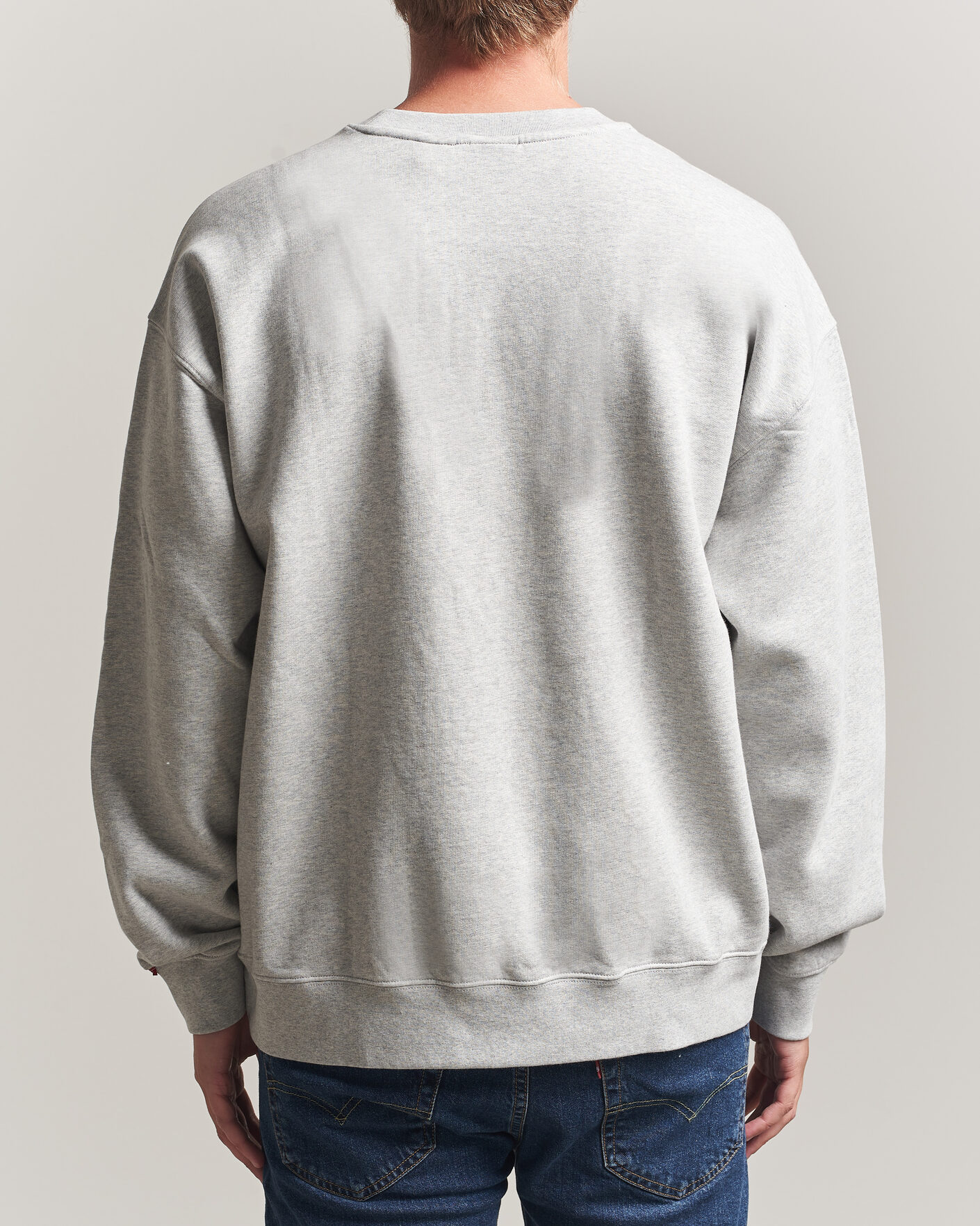 Uomini | Maglieria | Levi's | Authentic Crew Neck Sweatshirt Light Grey Heather