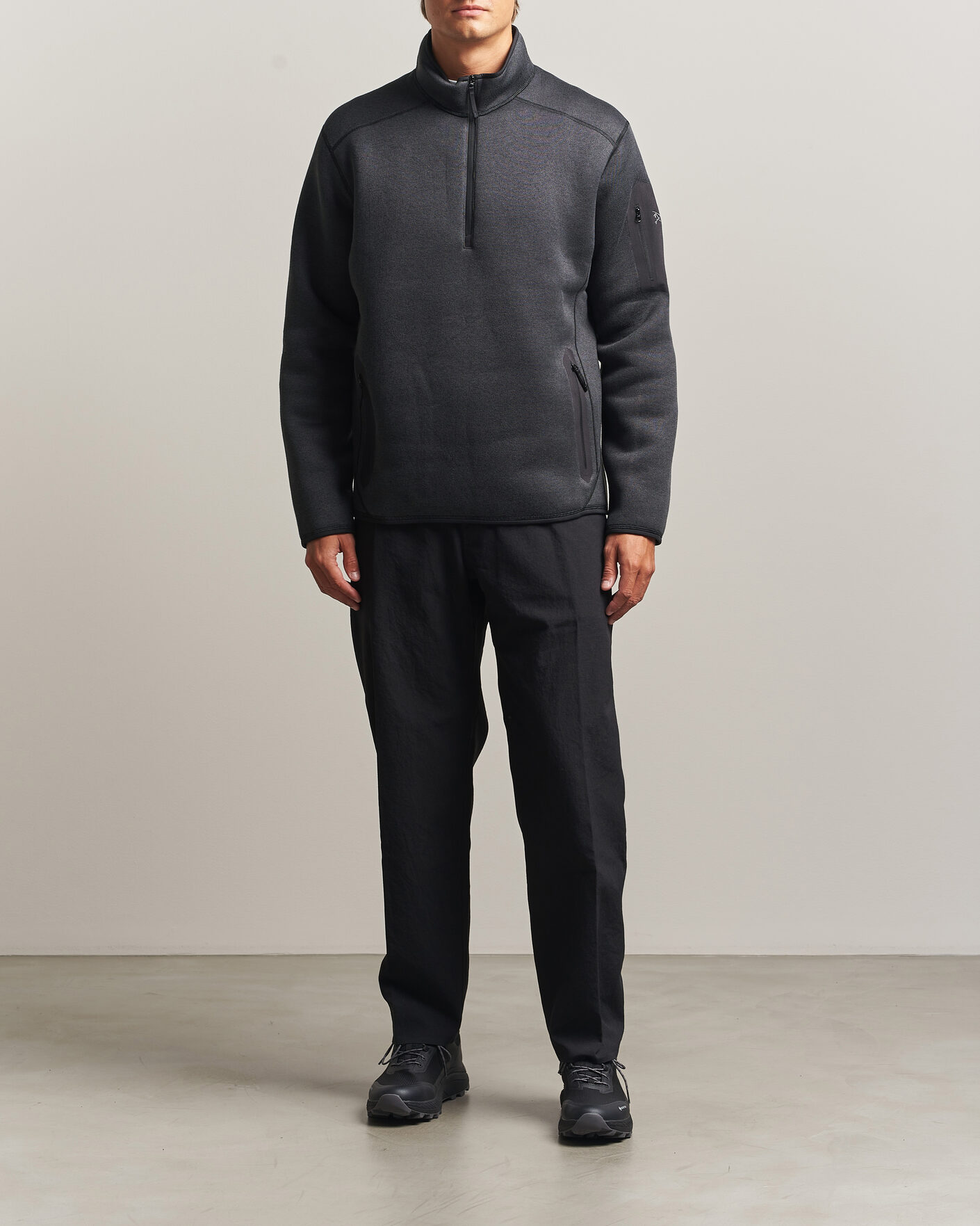 Uomini | Maglieria | Arc'teryx | Covert Half Zip Black Heather