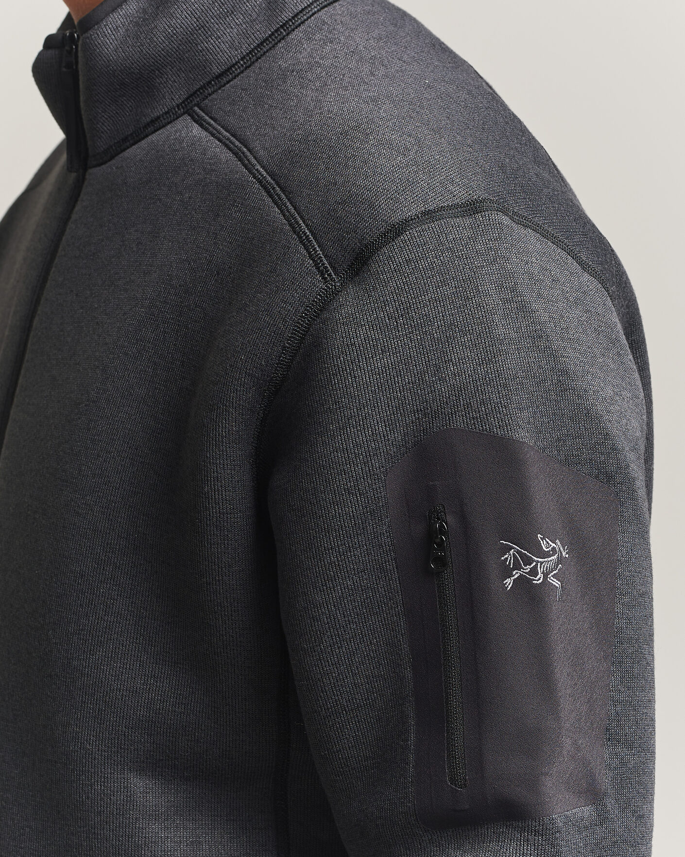 Uomini | Maglieria | Arc'teryx | Covert Half Zip Black Heather