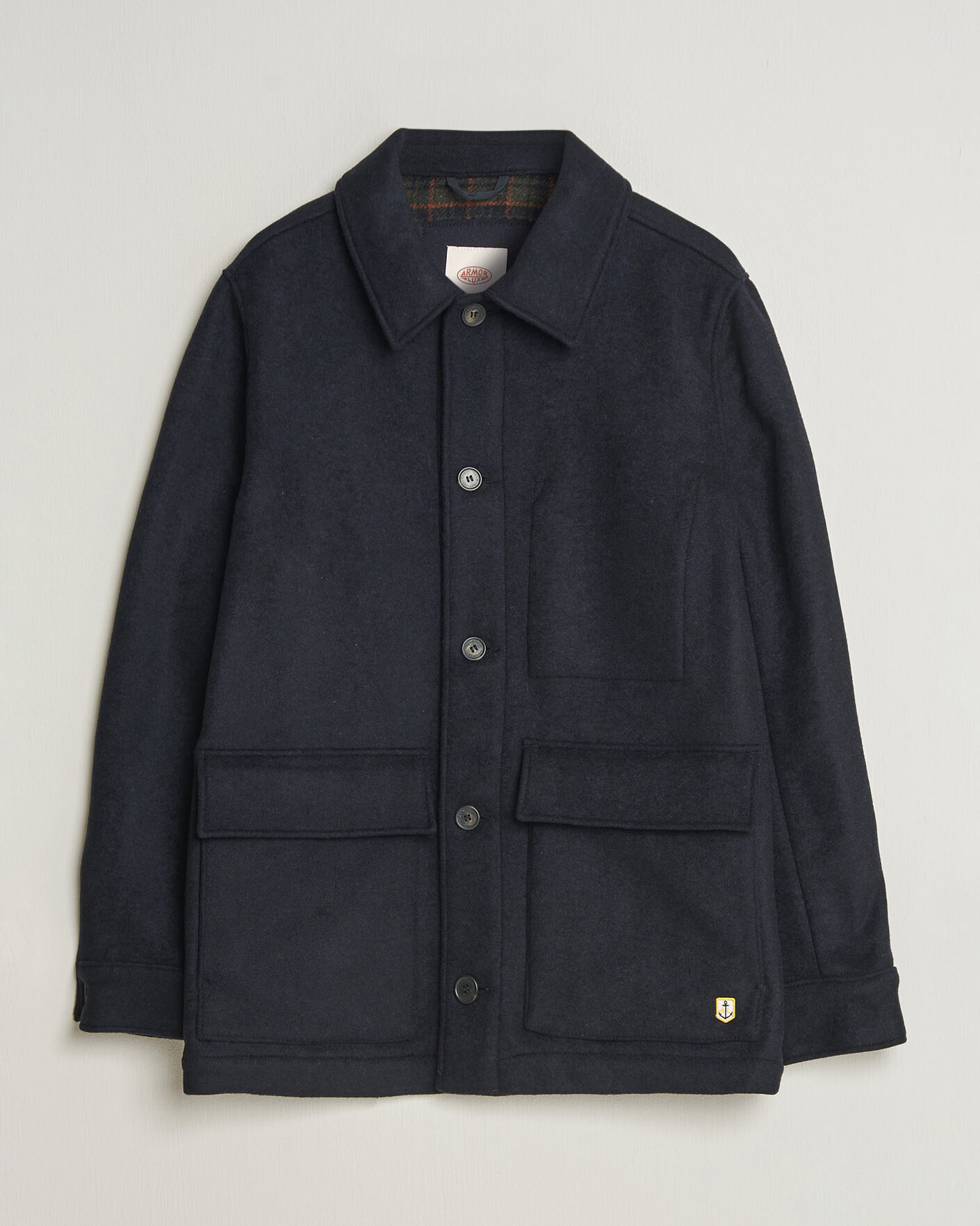 Uomini | Giacche | Armor-lux | Wool Shirt Jacket Rich Navy