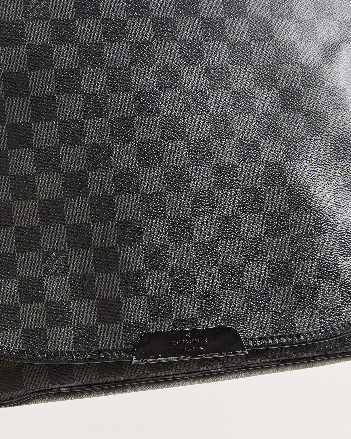 Uomini | Pre-Owned & Vintage Bags | Louis Vuitton Pre-Owned | Daniel Shoulder Bag MM Damier Graphite
