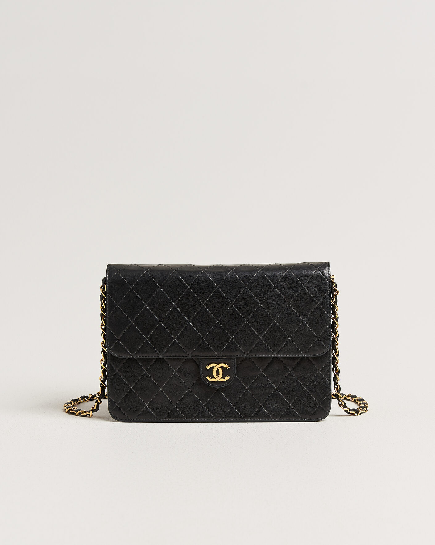 Uomini | Pre-Owned & Vintage Bags | Chanel Pre-Owned | Single Flap Bag Black