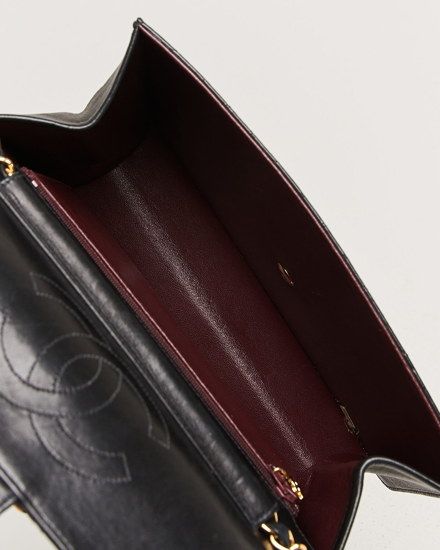 Uomini | Pre-Owned & Vintage Bags | Chanel Pre-Owned | Single Flap Bag Black