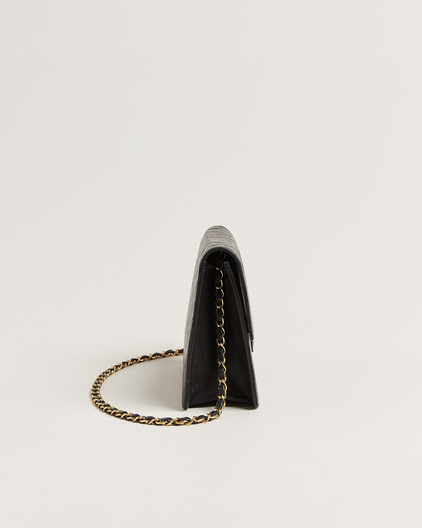 Uomini | Pre-Owned & Vintage Bags | Chanel Pre-Owned | Single Flap Bag Black