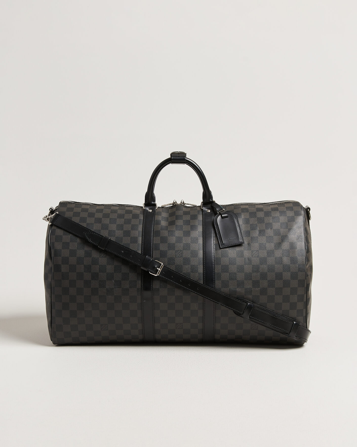 Uomini | Pre-Owned & Vintage Bags | Louis Vuitton Pre-Owned | Keepall Bandouliére 55 Damier Graphite
