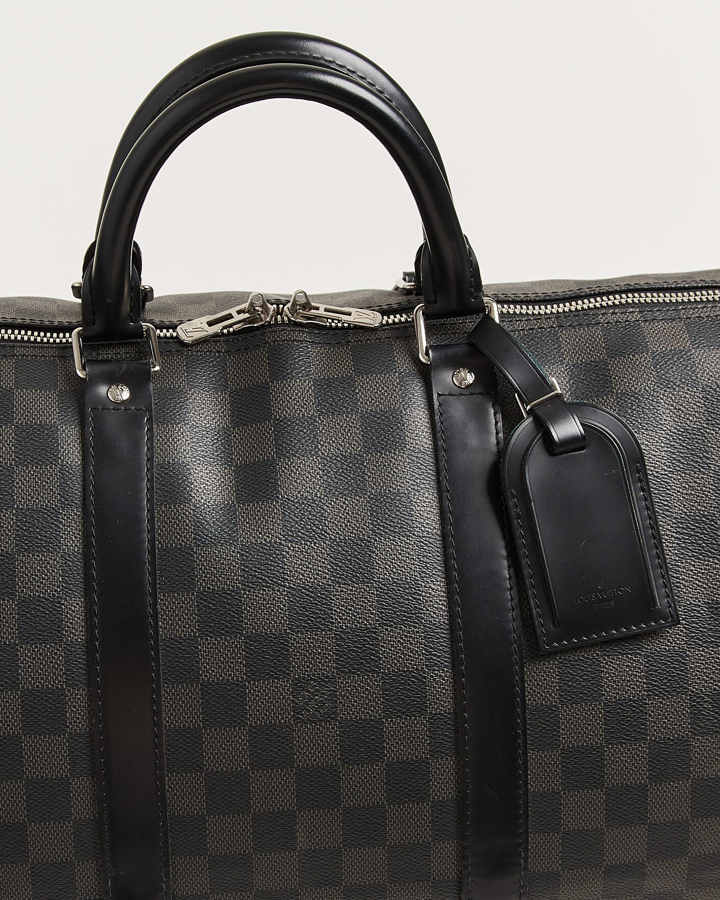 Uomini | Pre-Owned & Vintage Bags | Louis Vuitton Pre-Owned | Keepall Bandouliére 55 Damier Graphite