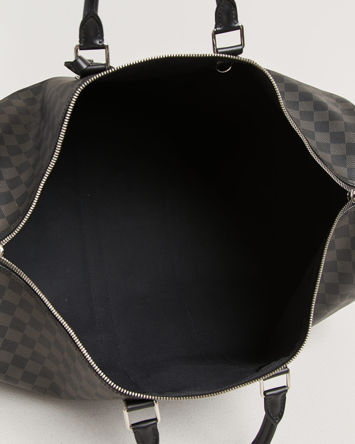 Uomini | Pre-Owned & Vintage Bags | Louis Vuitton Pre-Owned | Keepall Bandouliére 55 Damier Graphite