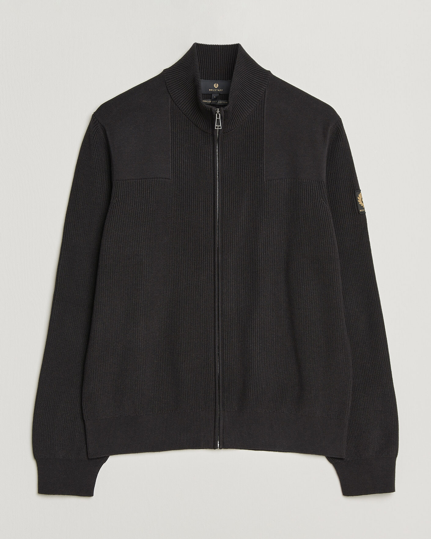 Uomini | Maglieria | Belstaff | Commander Knitted Full Zip Black
