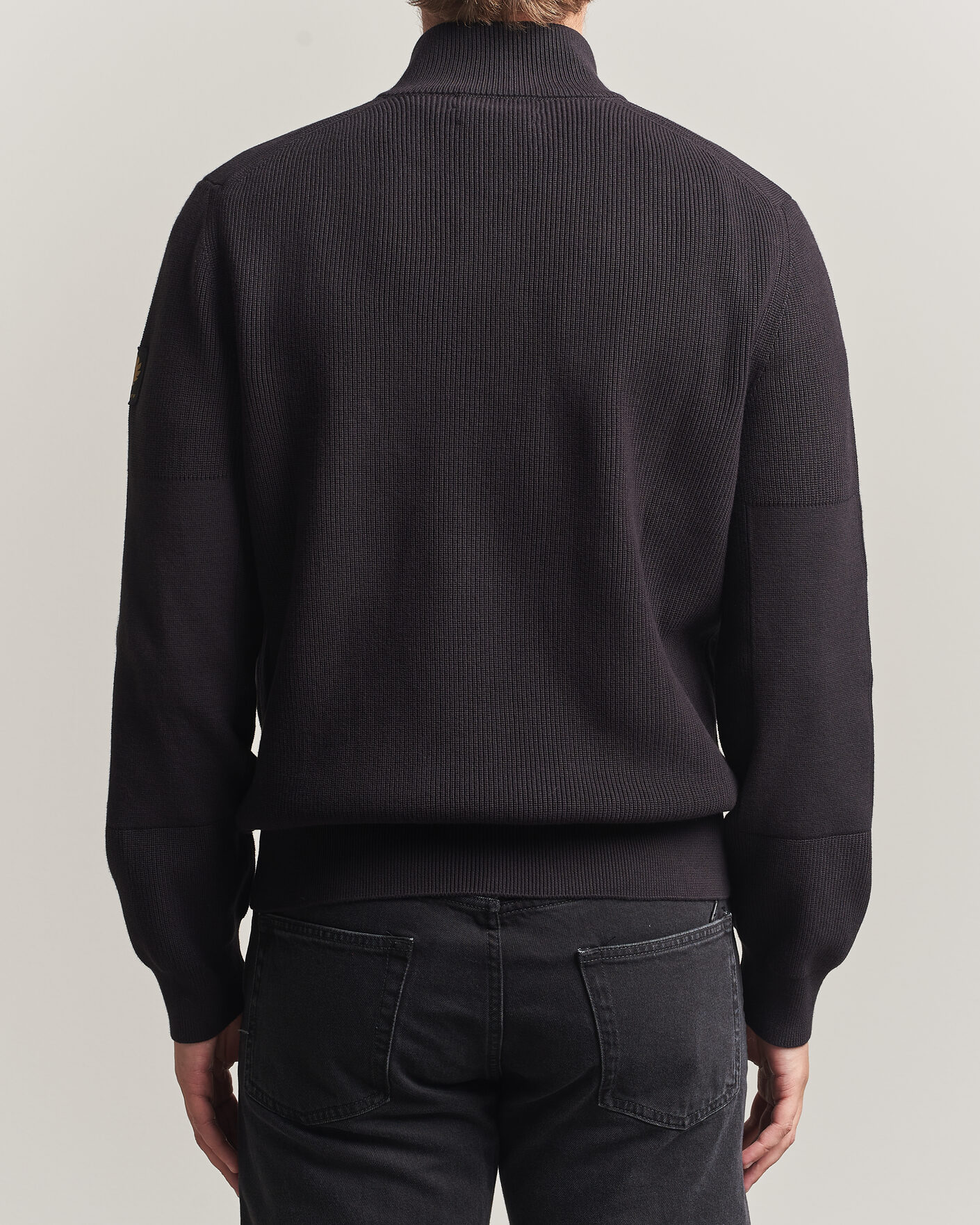 Uomini | Maglieria | Belstaff | Commander Knitted Full Zip Black