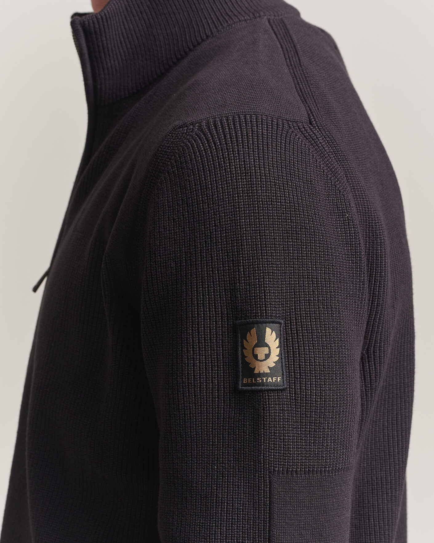 Uomini | Maglieria | Belstaff | Commander Knitted Full Zip Black