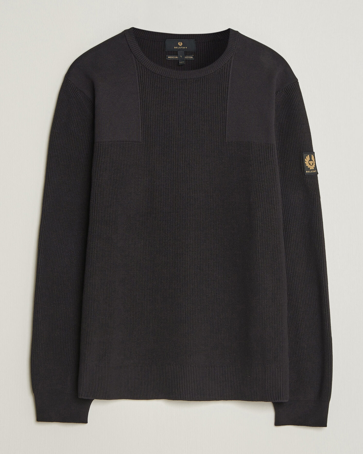 Uomini | Maglieria | Belstaff | Commander Knitted Crew Neck Black