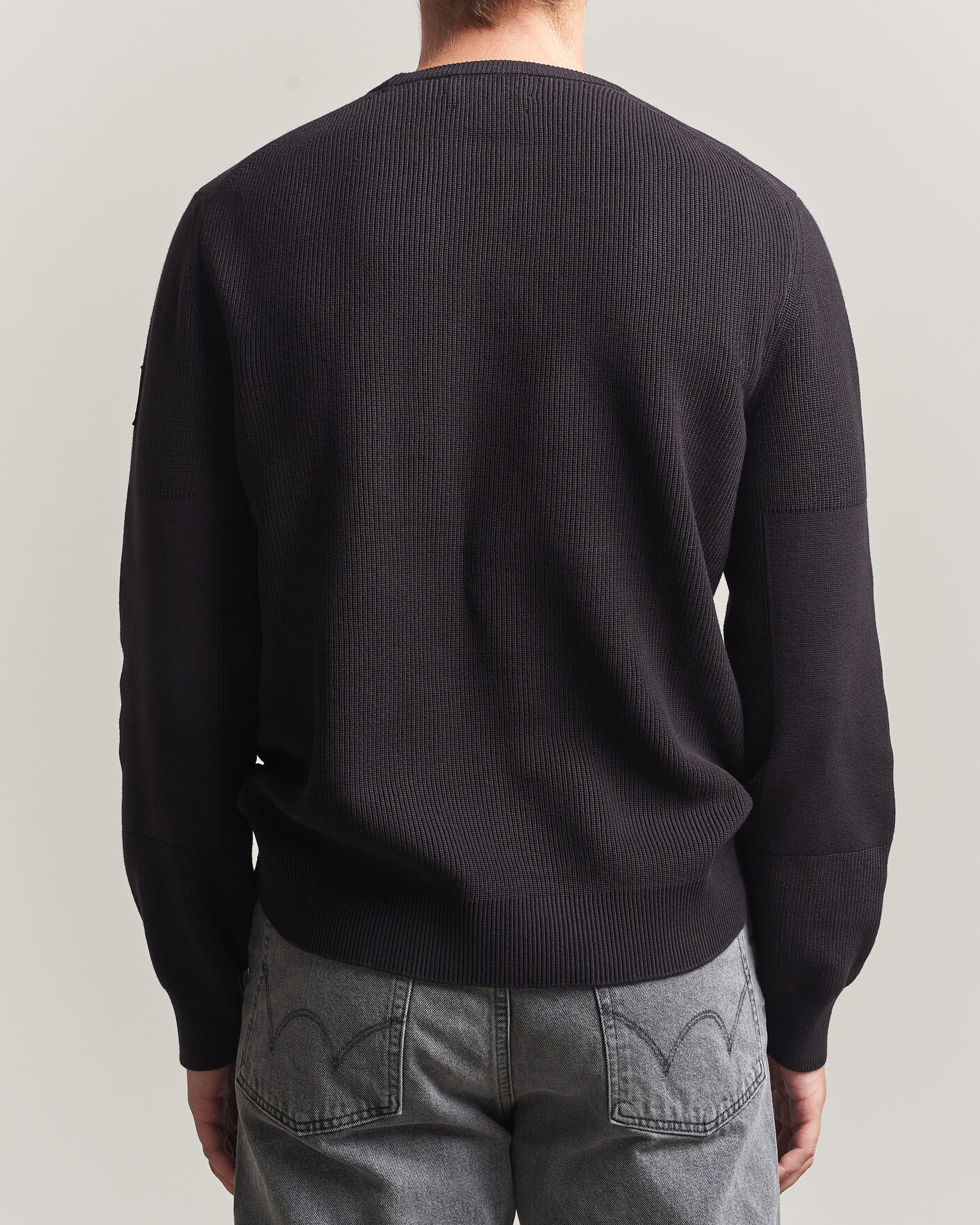 Uomini | Maglieria | Belstaff | Commander Knitted Crew Neck Black
