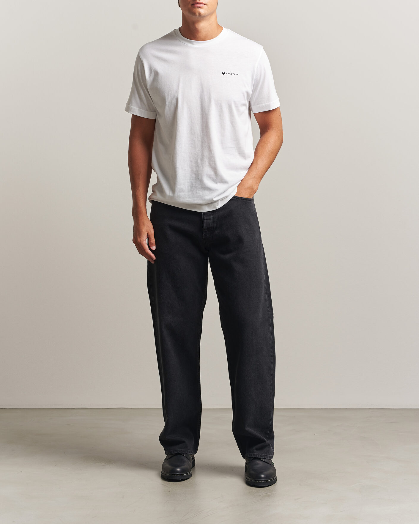 Uomini | T-shirt | Belstaff | 3-Pack Crew Neck T-Shirt Black/Dark Ink/White