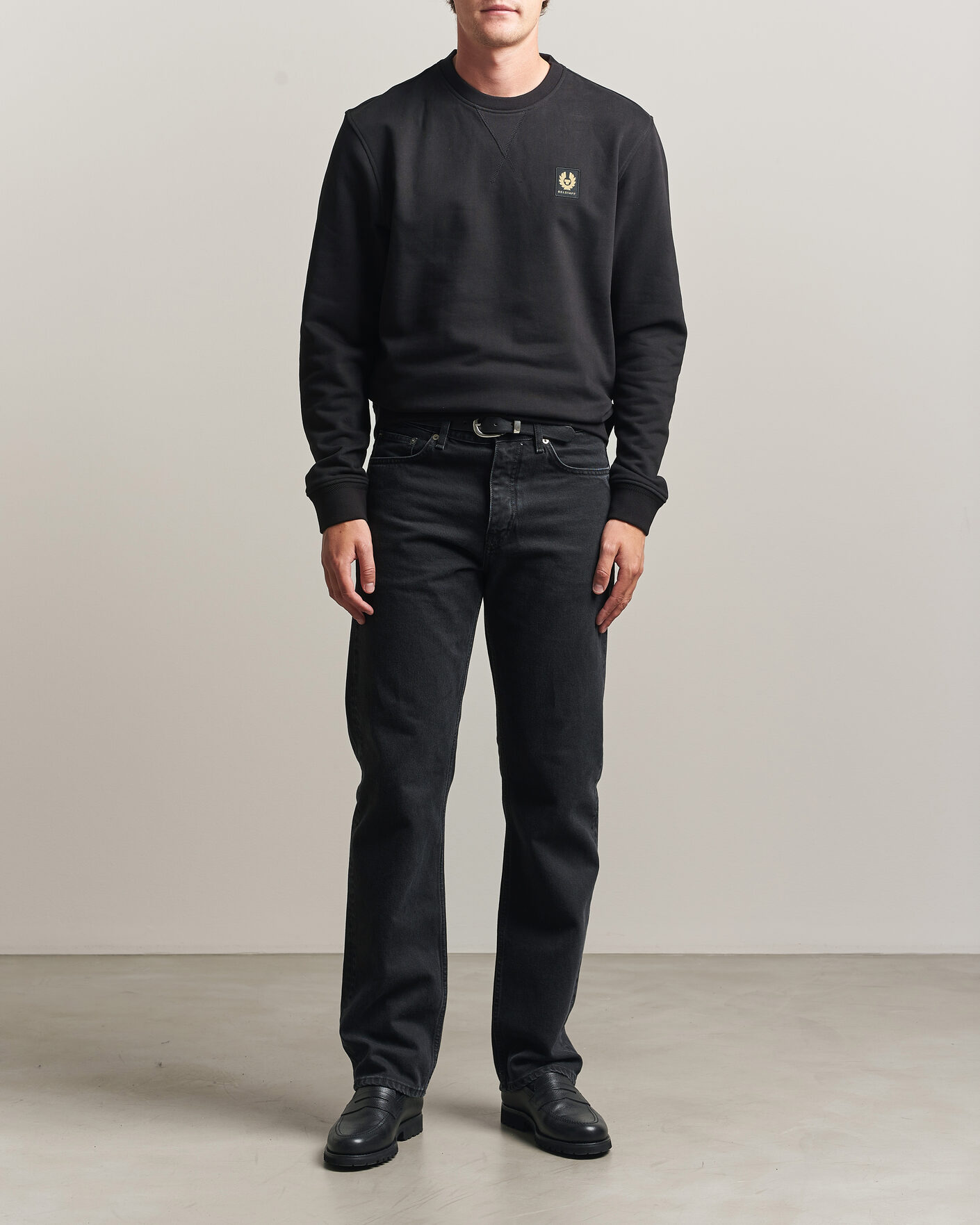 Uomini | Maglieria | Belstaff | Signature Crew Neck Sweatshirt Black