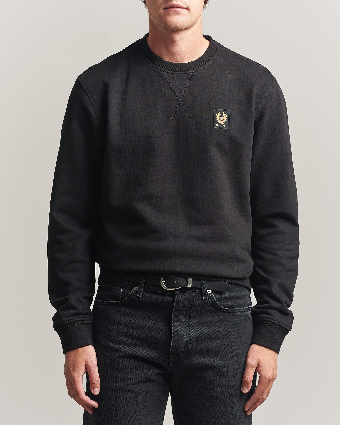 Uomini | Maglieria | Belstaff | Signature Crew Neck Sweatshirt Black