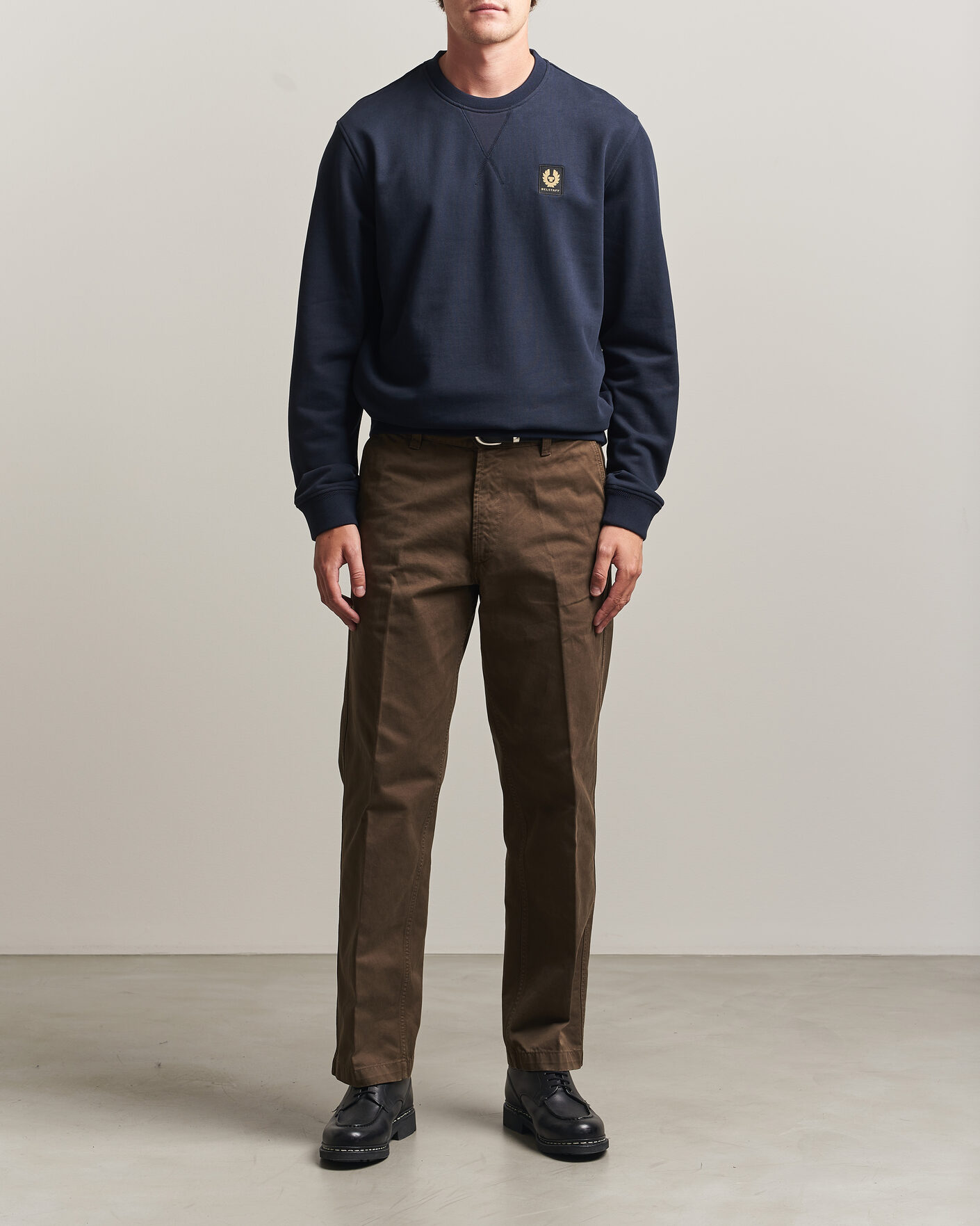 Uomini | Maglieria | Belstaff | Signature Crew Neck Sweatshirt Dark Ink