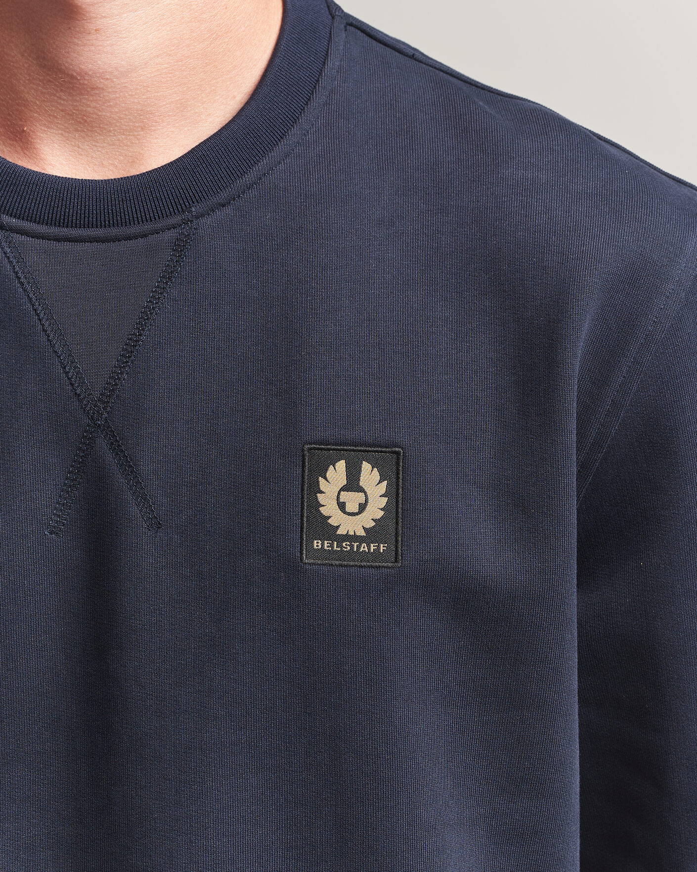 Uomini | Maglieria | Belstaff | Signature Crew Neck Sweatshirt Dark Ink