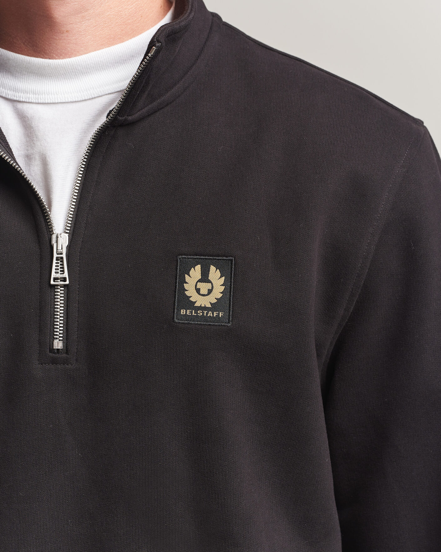 Uomini | Maglieria | Belstaff | Signature Half Zip Sweatshirt Black