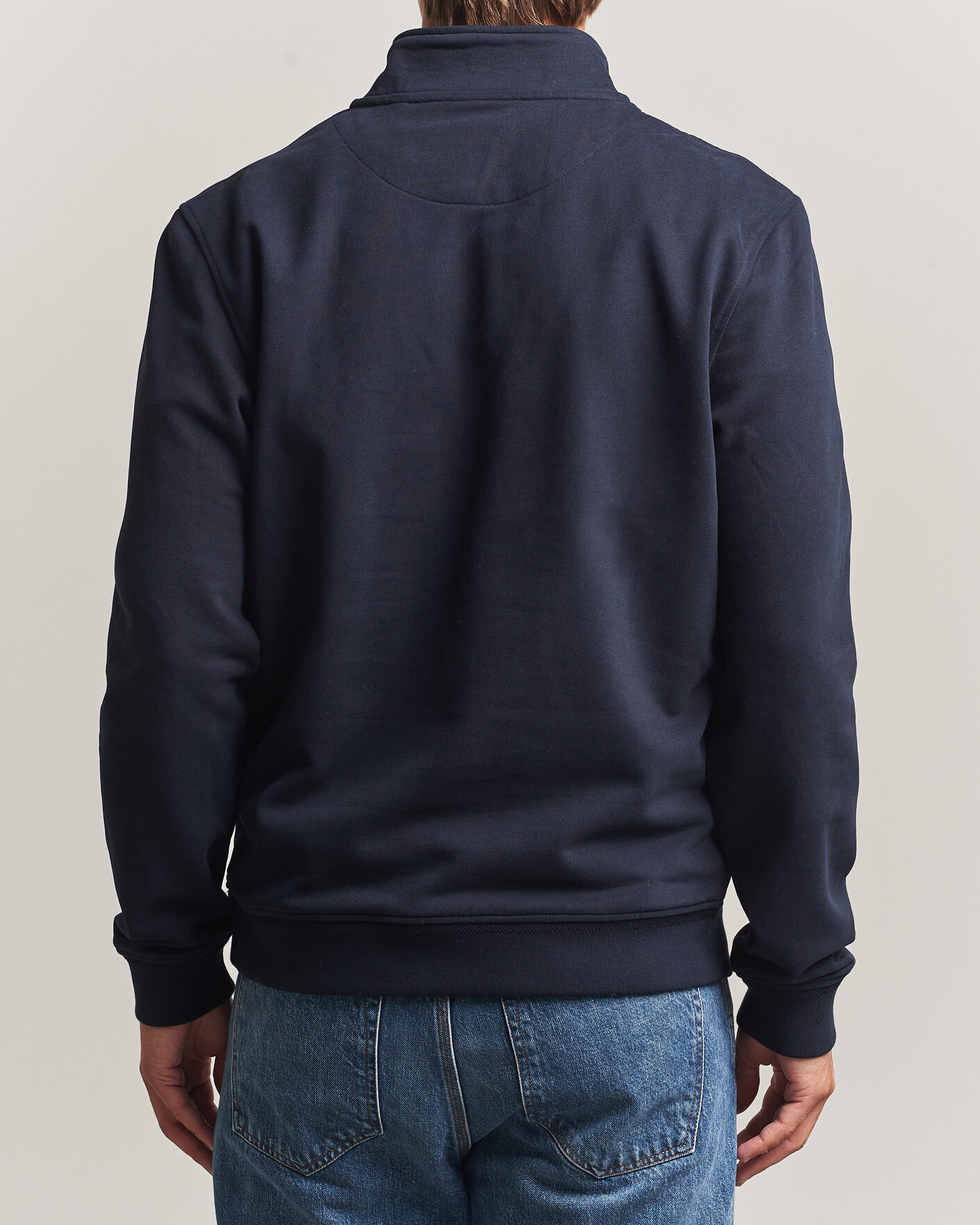 Uomini | Maglieria | Belstaff | Signature Half Zip Sweatshirt Dark Ink