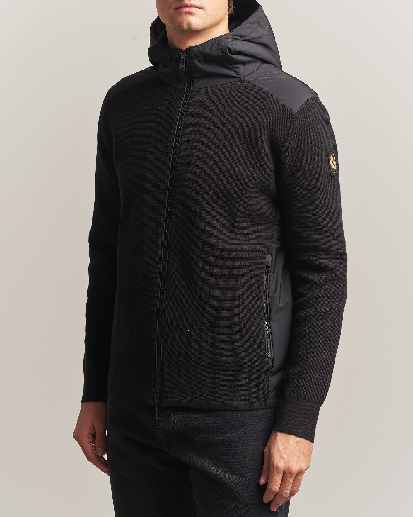 Uomini | Giacche | Belstaff | Console Hooded Hybrid Jacket Black