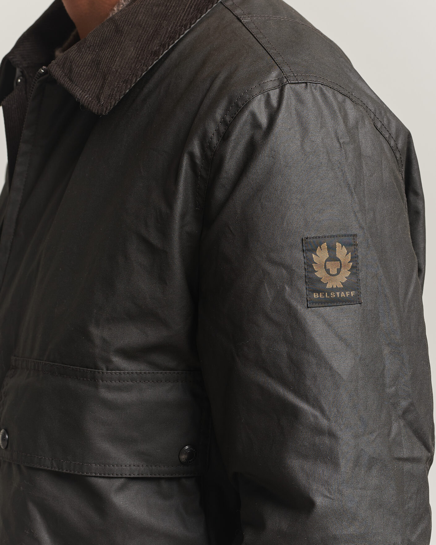 Uomini | Giacche | Belstaff | Mount Wax Bomber Jacket Faded Olive