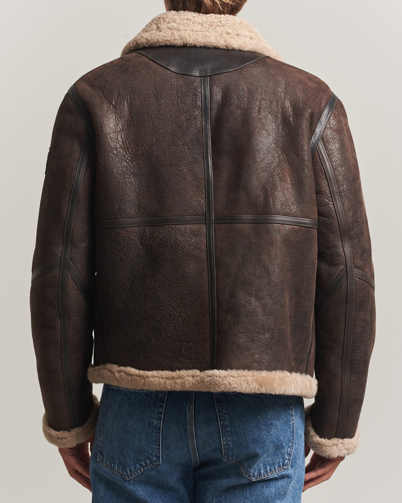 Uomini | Giacche | Belstaff | Winterbrook Shearling Jacket Dark Brown