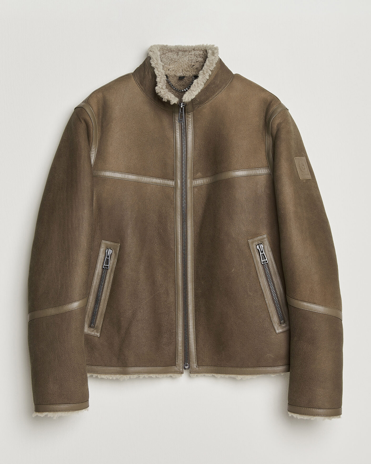 Uomini | Giacche | Belstaff | Highland Shearling Jacket Dark Dusty Taupe