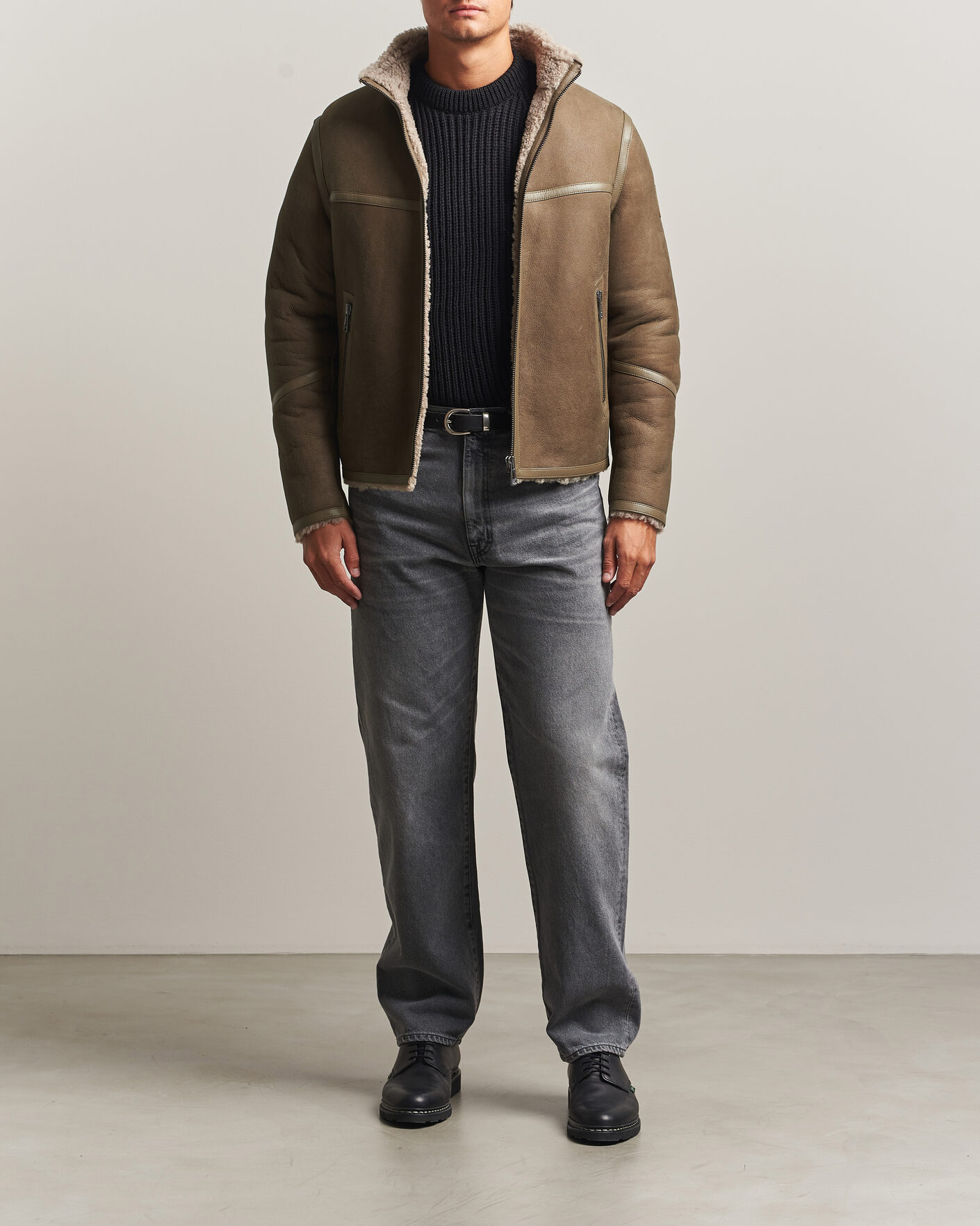 Uomini | Giacche | Belstaff | Highland Shearling Jacket Dark Dusty Taupe