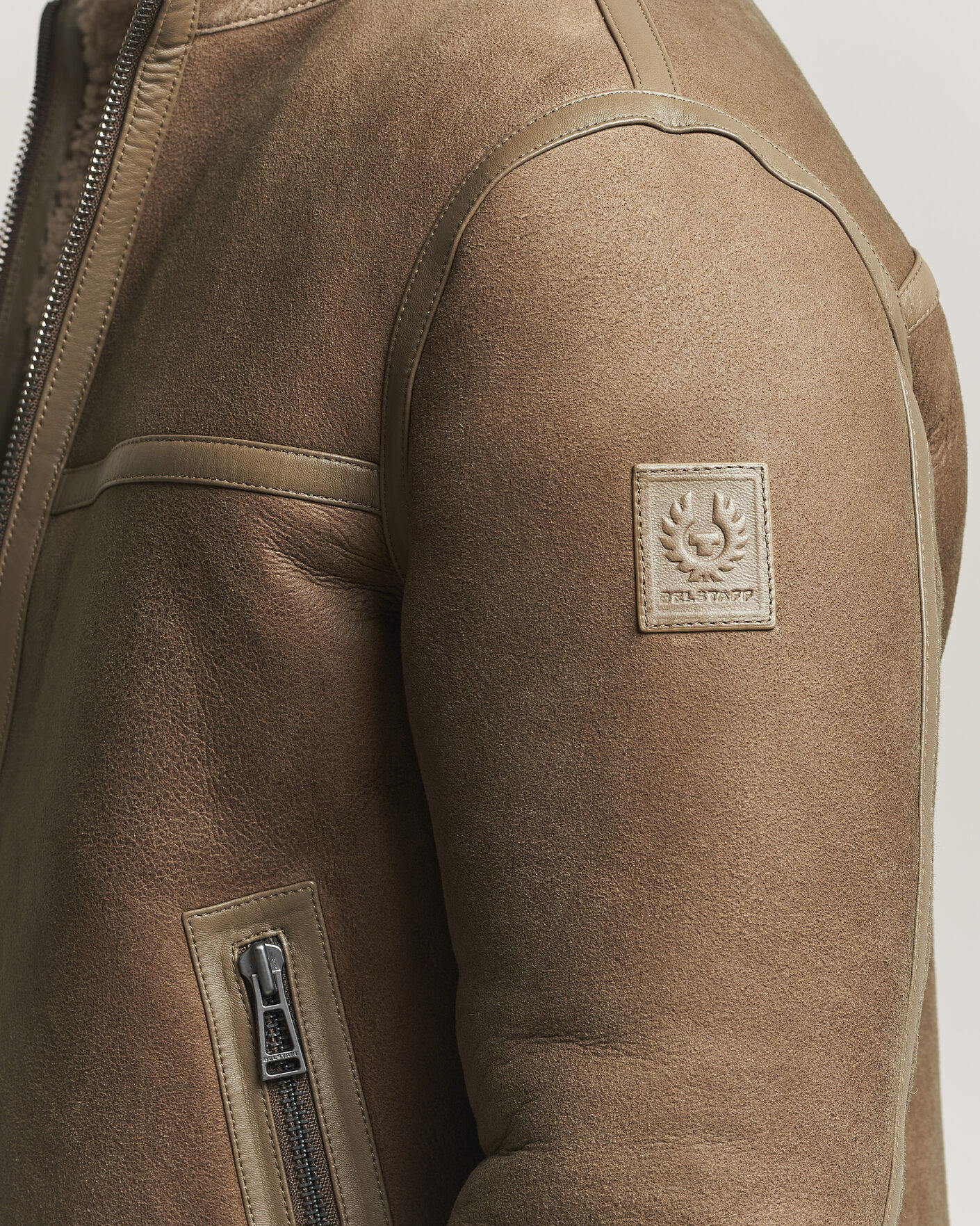 Uomini | Giacche | Belstaff | Highland Shearling Jacket Dark Dusty Taupe