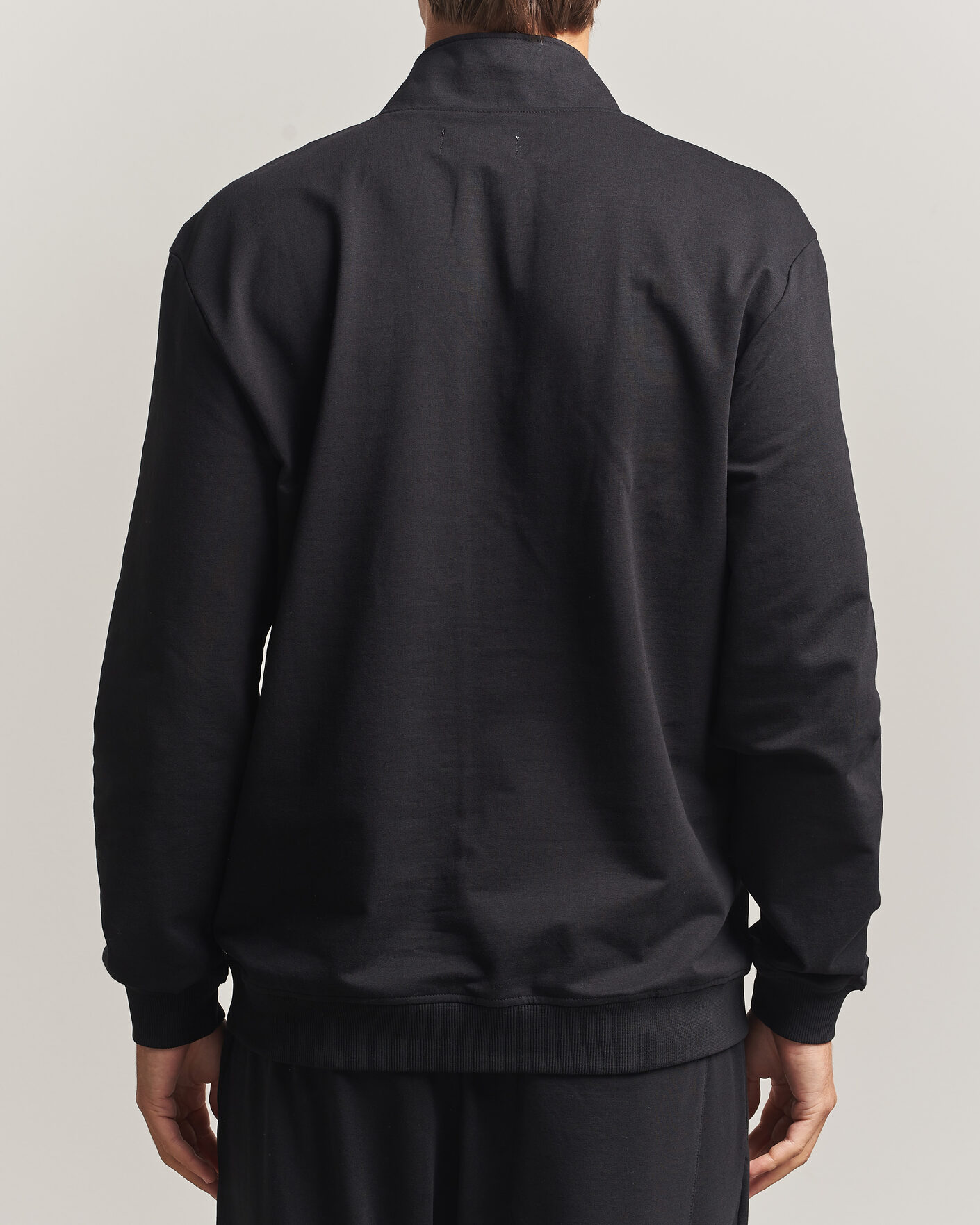 Uomini | Maglieria | Bread & Boxers | Loungewear Half Zip Black