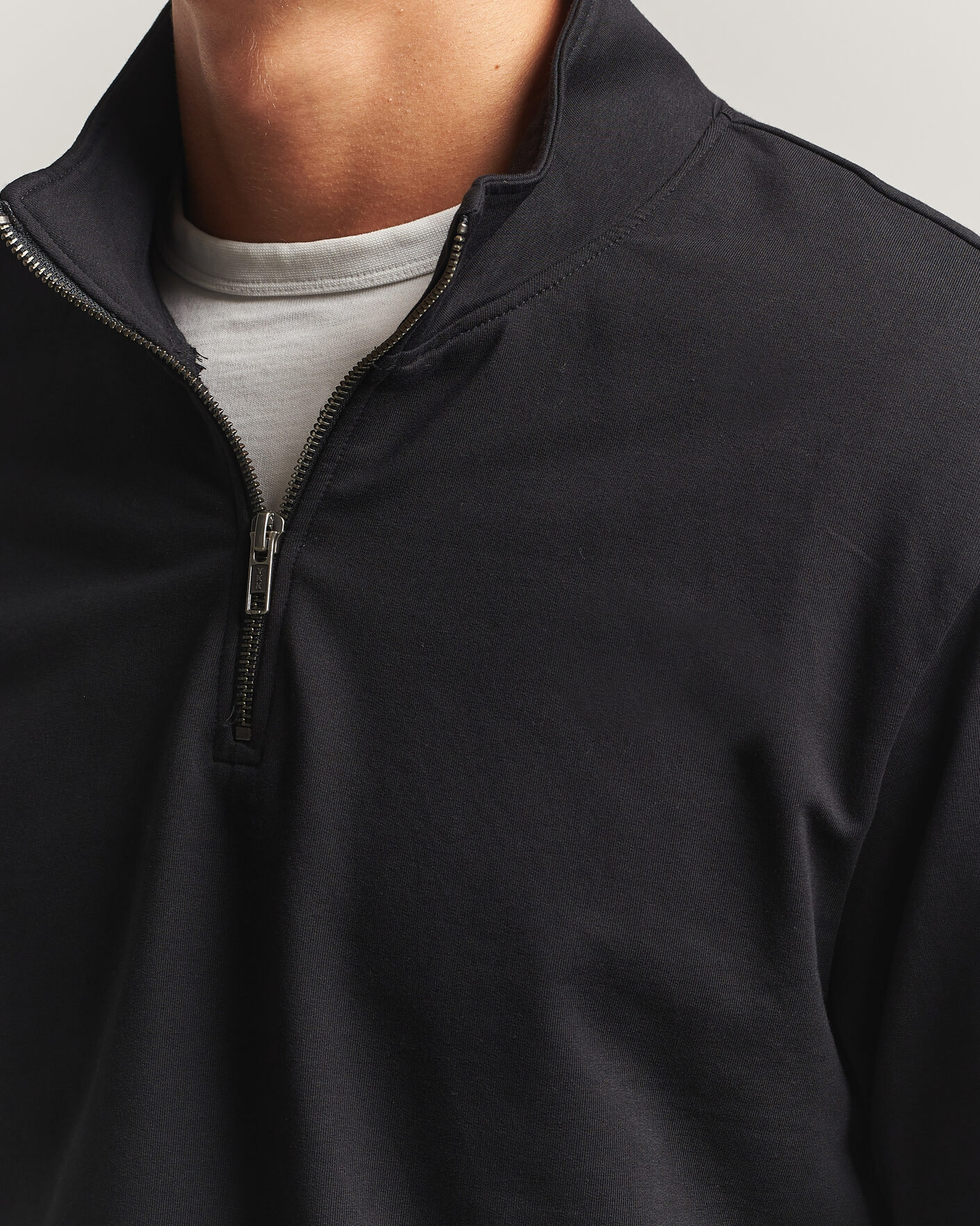 Uomini | Maglieria | Bread & Boxers | Loungewear Half Zip Black