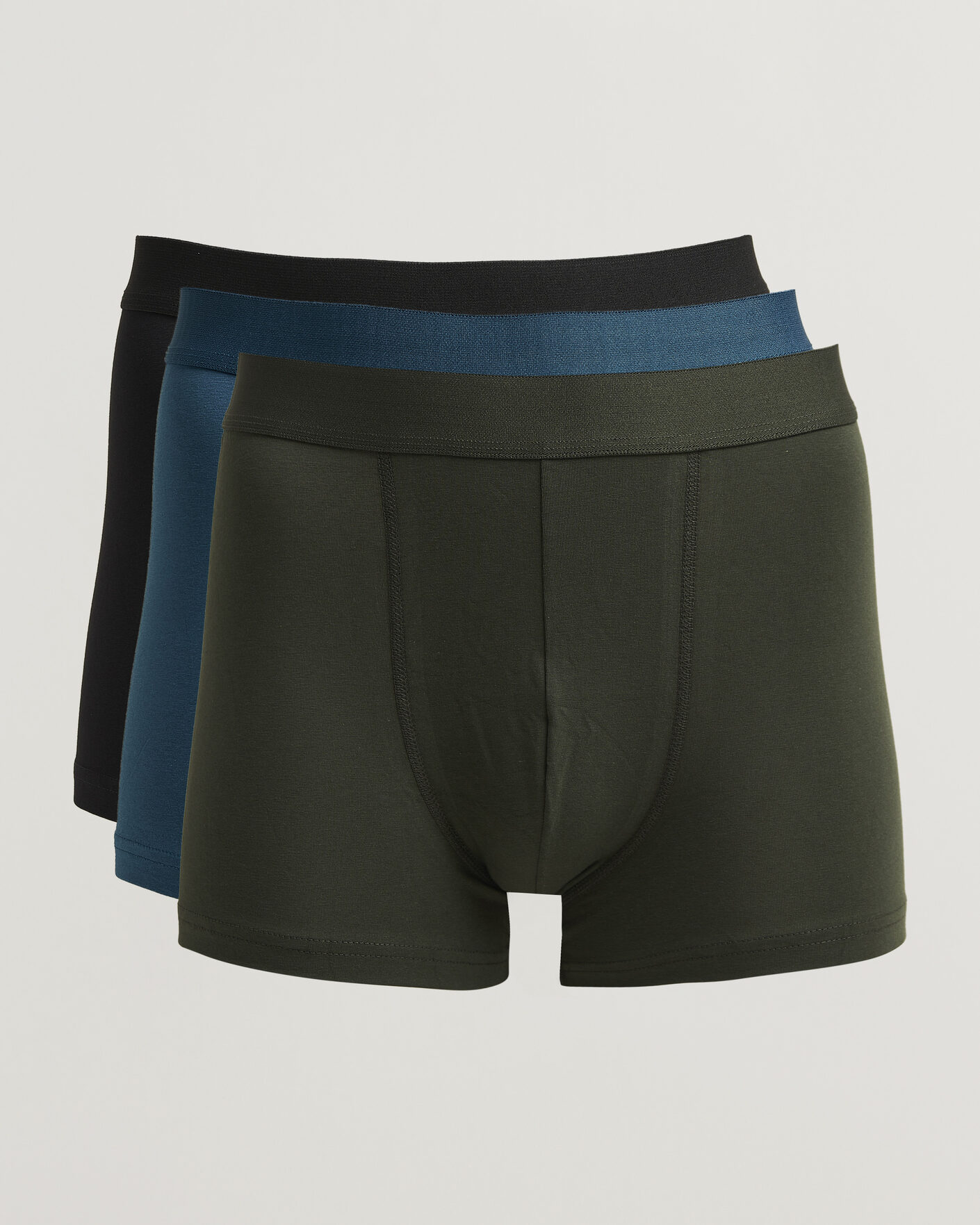 Uomini | Biancheria intima | Bread & Boxers | 3-Pack Boxer Brief Green/Blue/Black