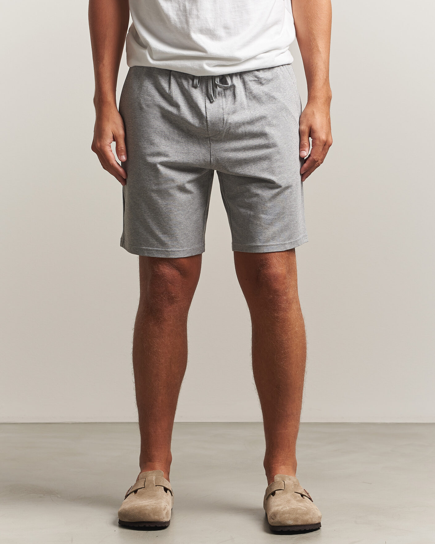 Uomini | Pantaloncini | Bread & Boxers | Pyjama Shorts Grey Melange