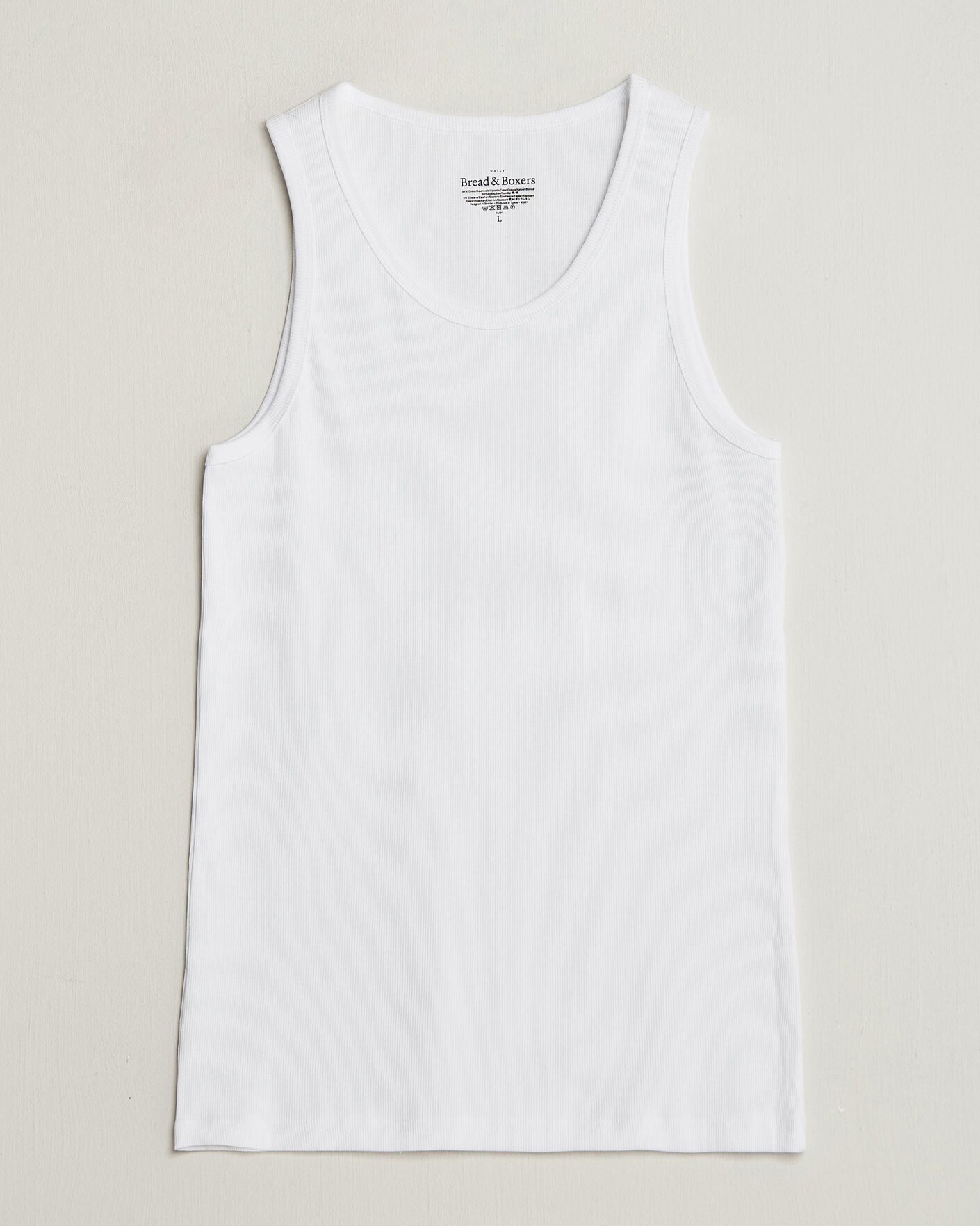 Uomini | T-shirt | Bread & Boxers | 2-Pack Ribbed Tank White