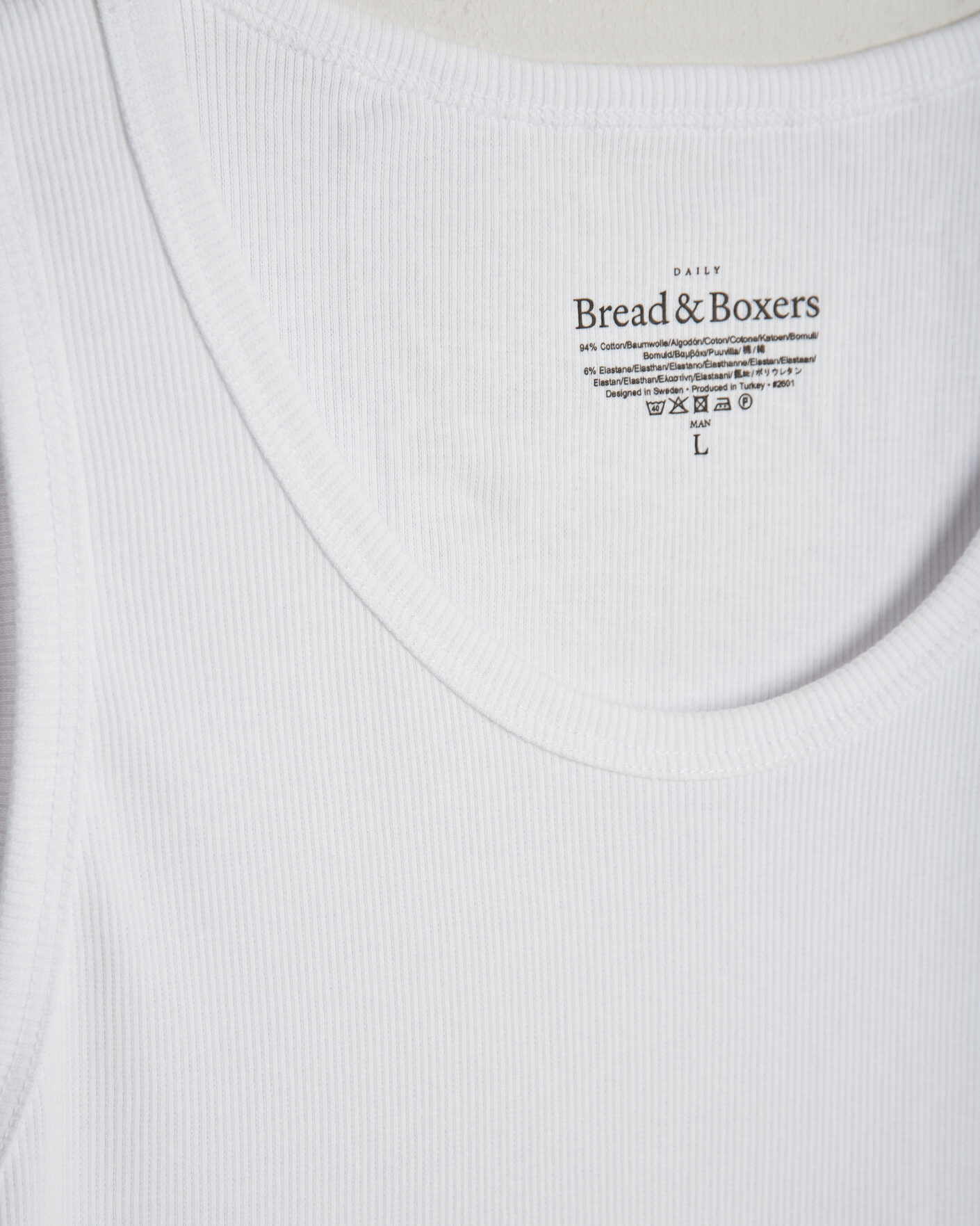 Uomini | T-shirt | Bread & Boxers | 2-Pack Ribbed Tank White