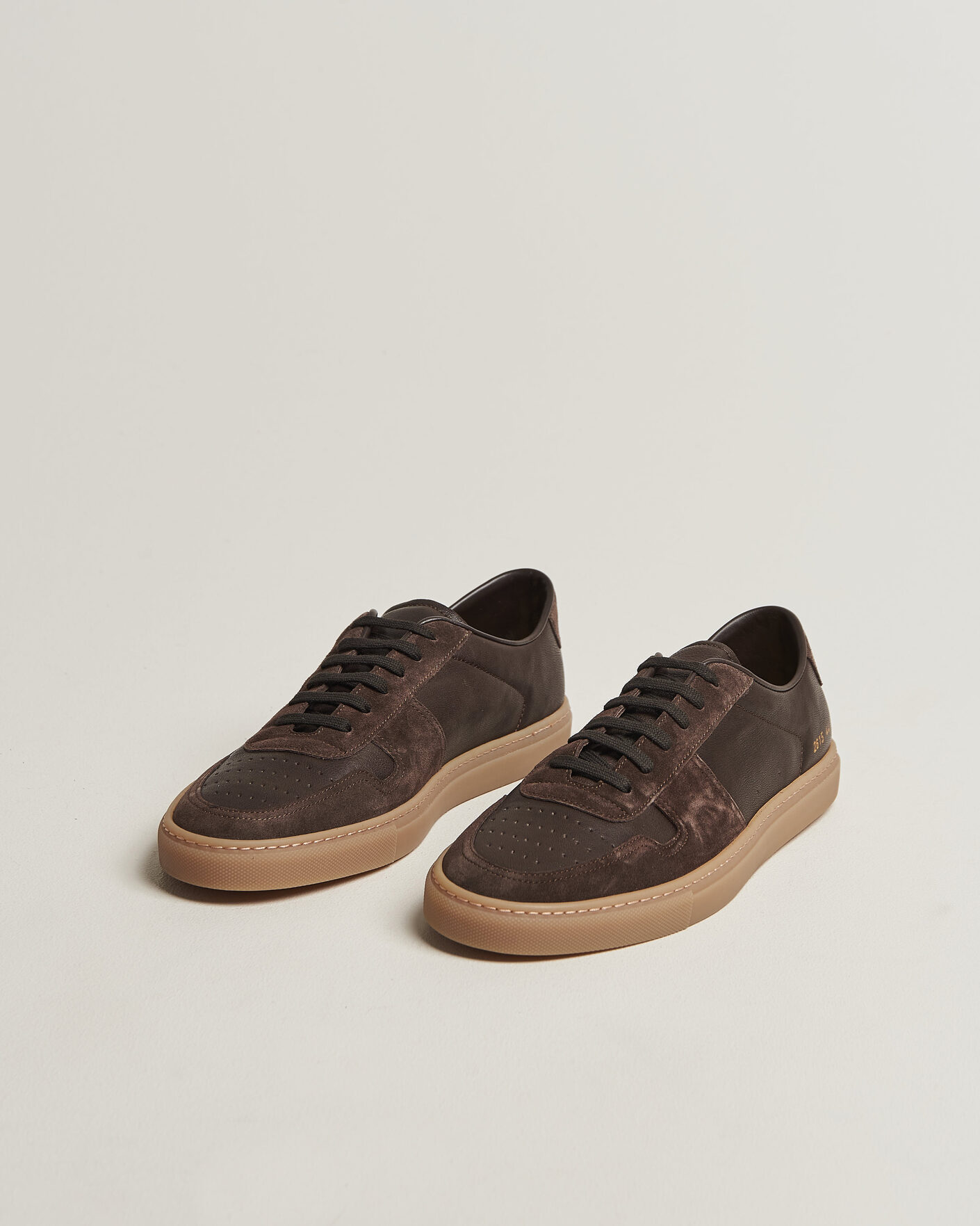 Uomini | Sneakers | Common Projects | Bball Duo Leather Sneaker Dark Brown