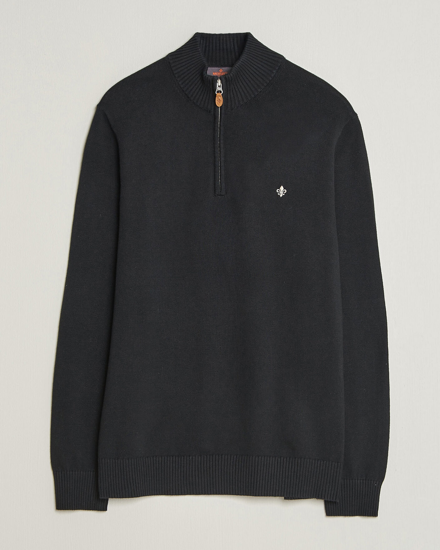 Uomini | Maglieria | Morris | Darmon Half Zip Black