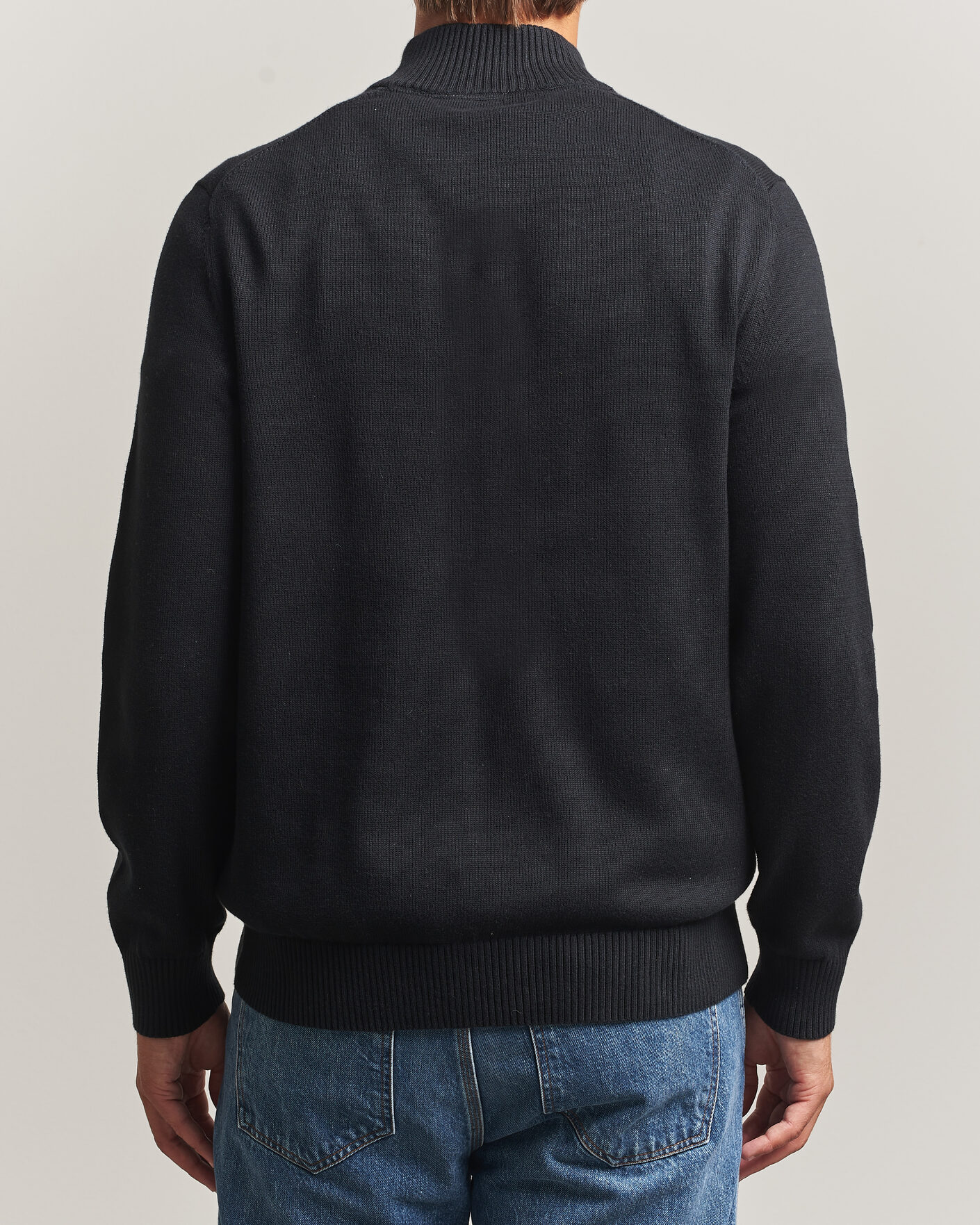 Uomini | Maglieria | Morris | Darmon Half Zip Black
