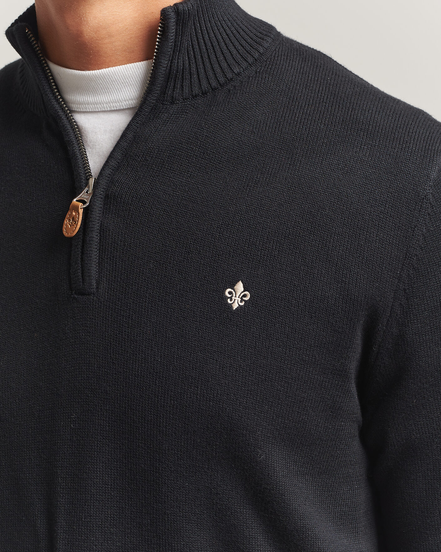 Uomini | Maglieria | Morris | Darmon Half Zip Black