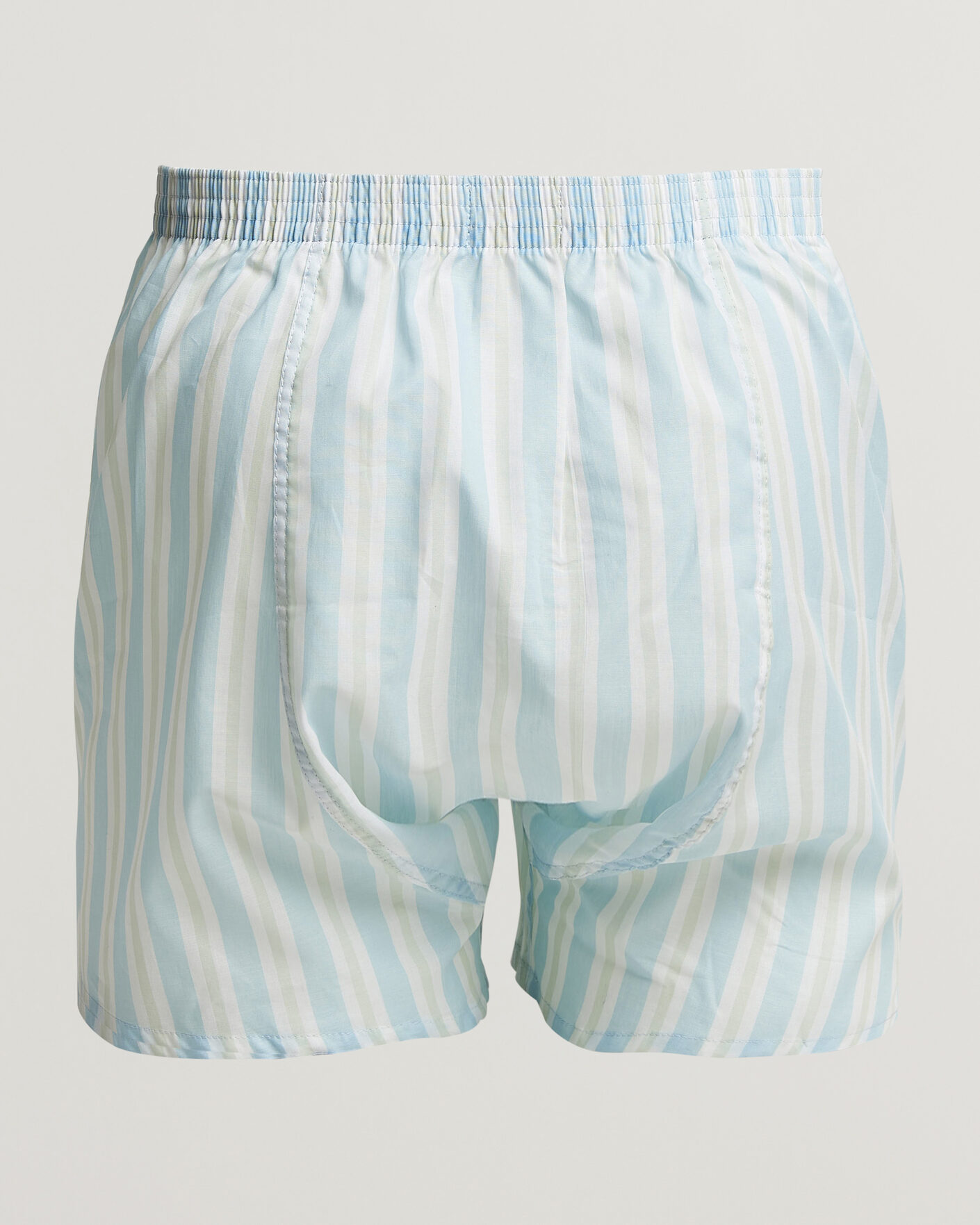 Uomini | Biancheria intima | Derek Rose | Classic Fit Striped Woven Cotton Boxer Shorts Blue/White