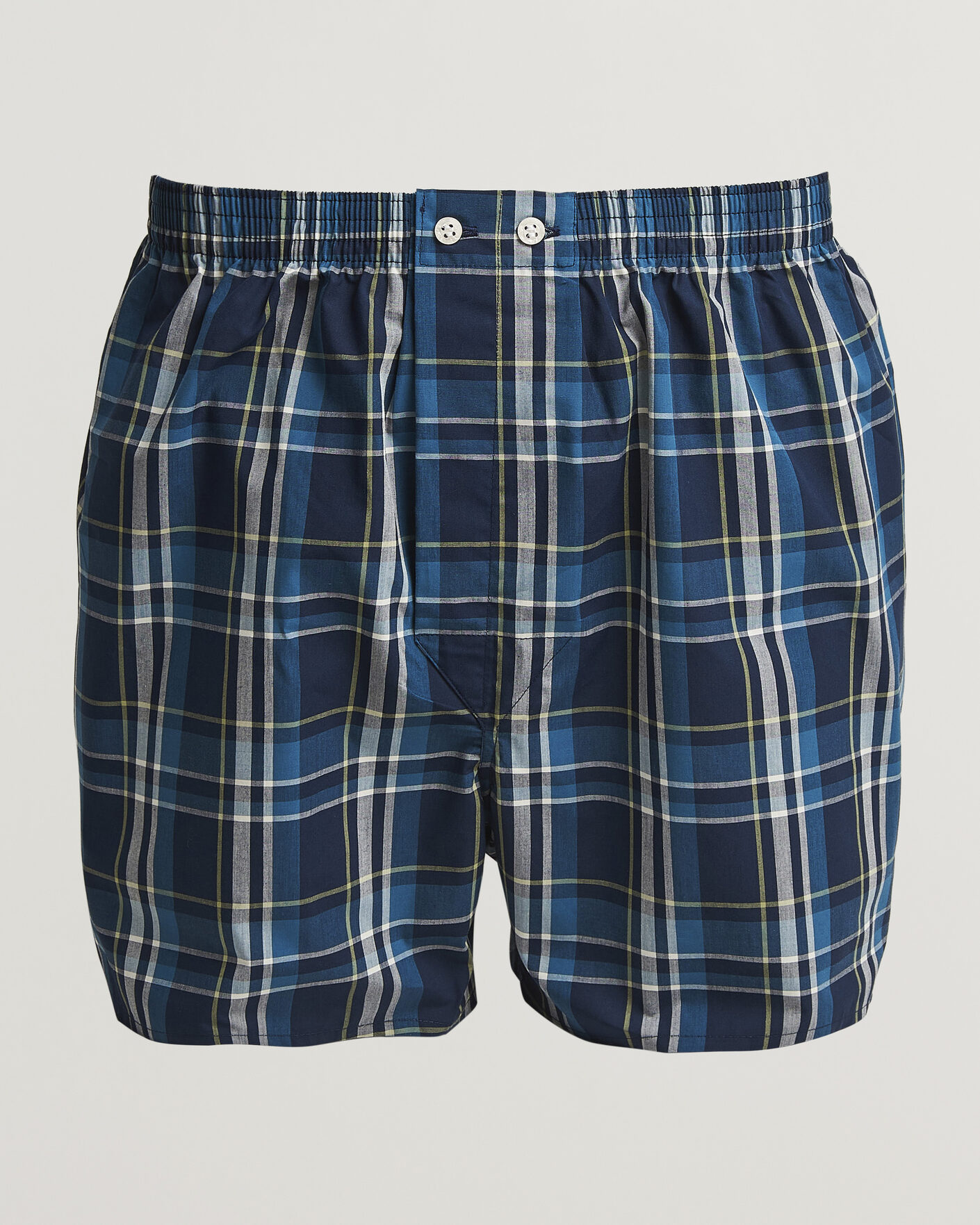 Uomini | Biancheria intima | Derek Rose | Classic Fit Woven Cotton Boxer Shorts Navy