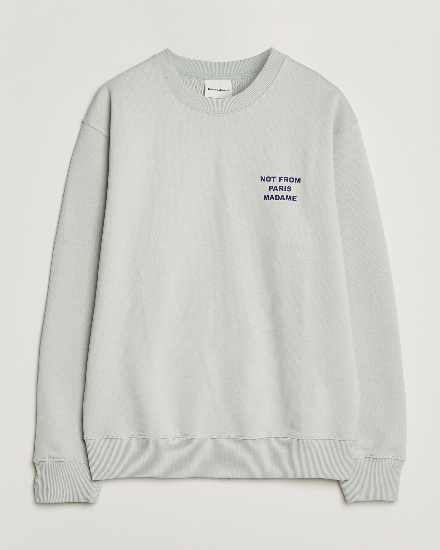 Uomini | Maglieria | Drôle de Monsieur | Bold Slogan Sweatshirt Grey