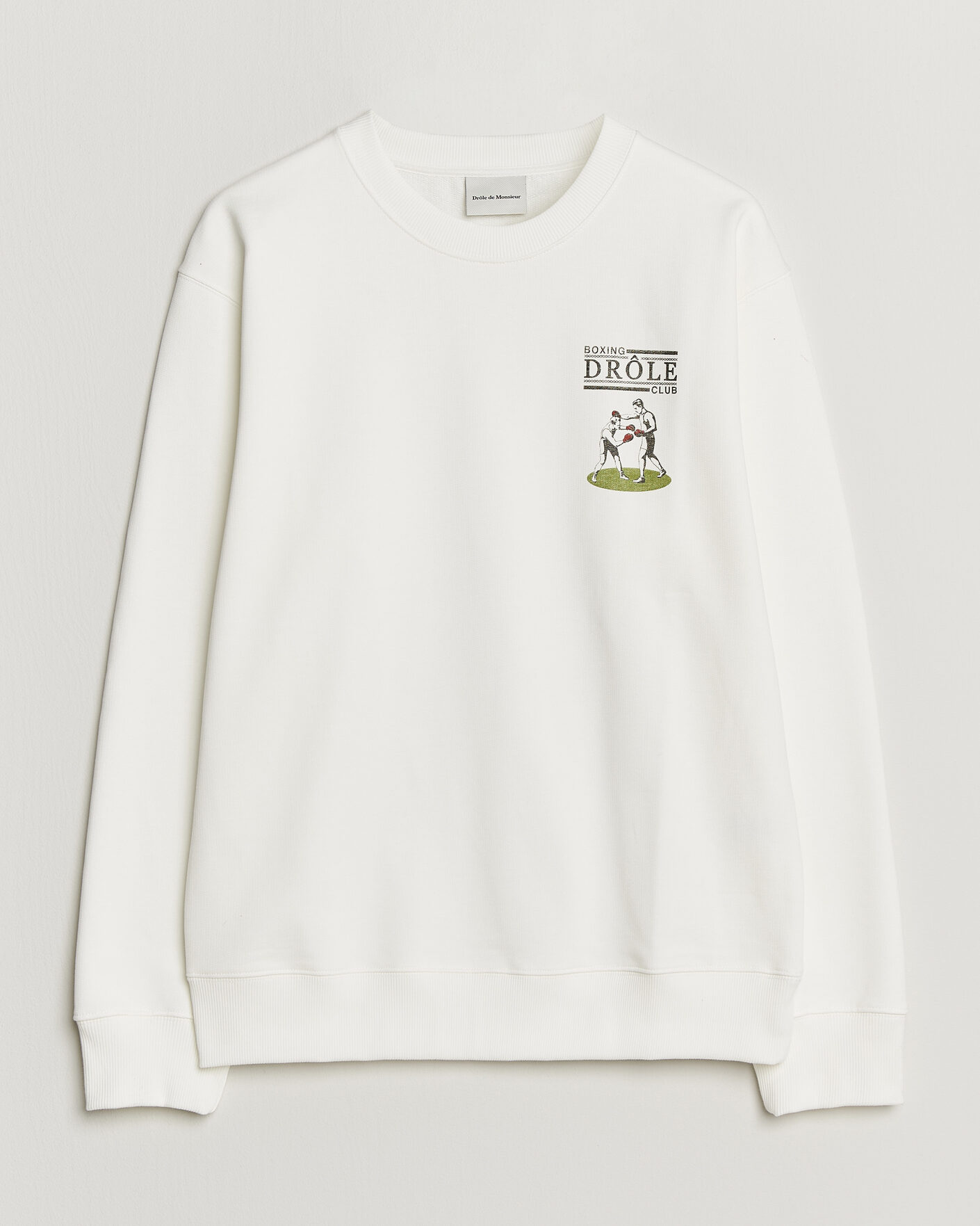 Uomini | Maglieria | Drôle de Monsieur | Boxers Sweatshirt Off White
