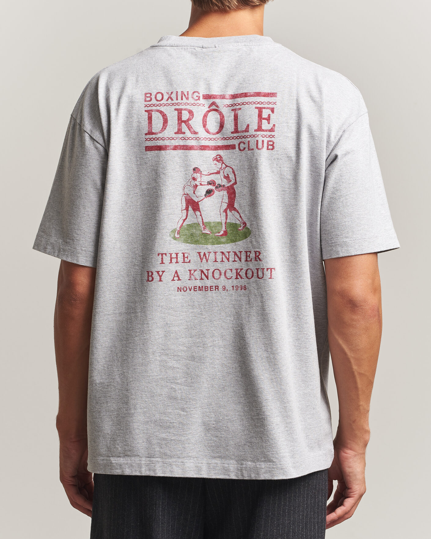 Uomini | T-shirt | Drôle de Monsieur | Boxers T-Shirt Grey Melange