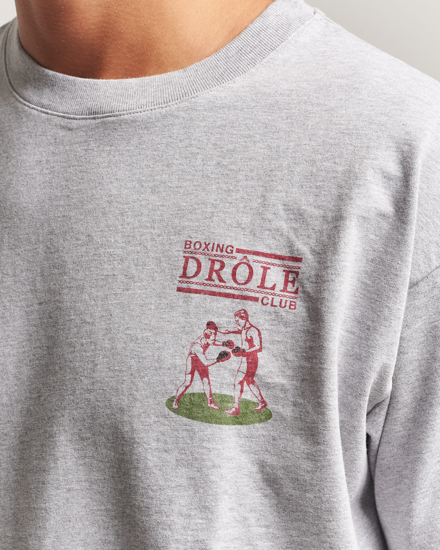 Uomini | T-shirt | Drôle de Monsieur | Boxers T-Shirt Grey Melange