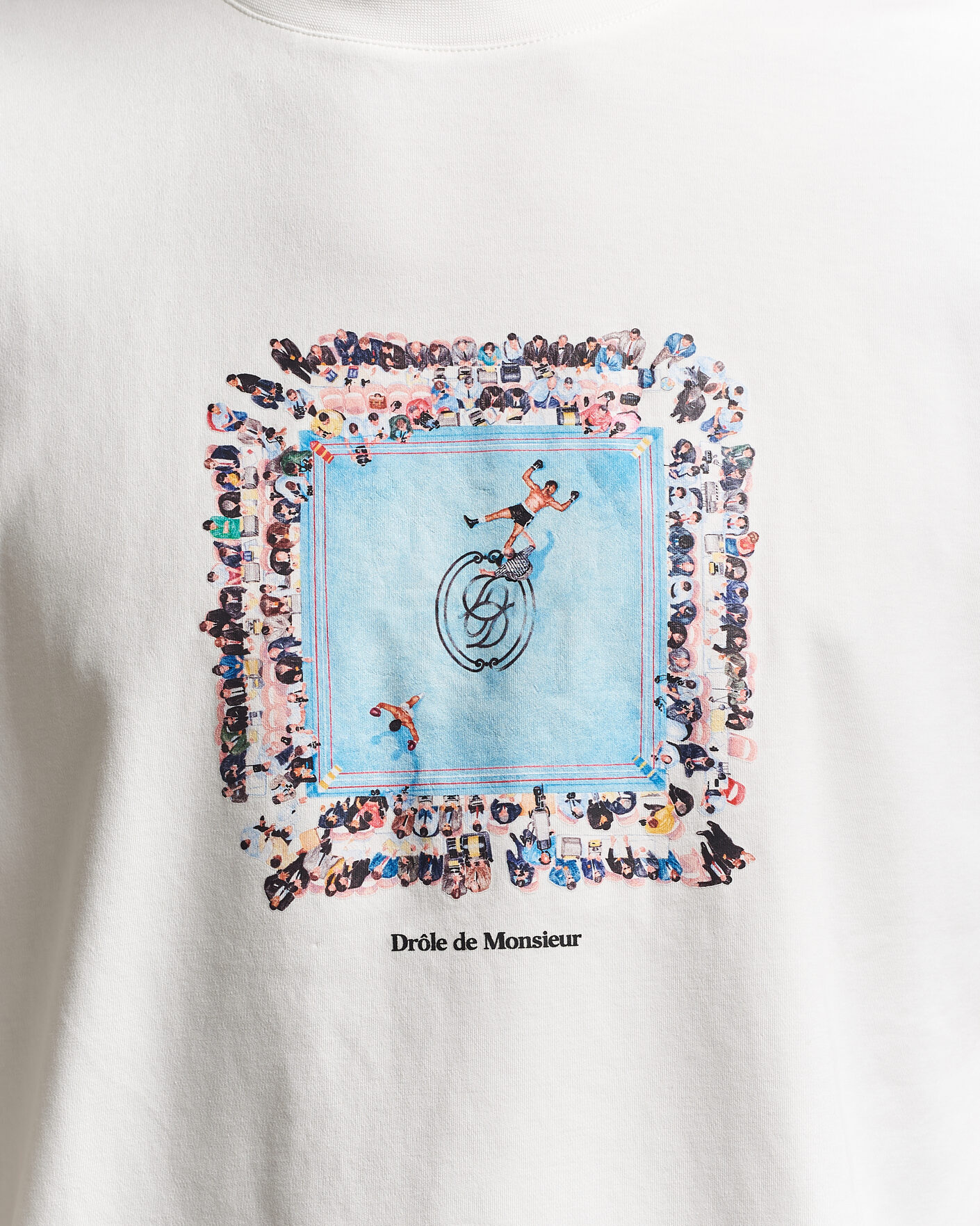 Uomini | T-shirt | Drôle de Monsieur | Boxers Ring T-Shirt Off White