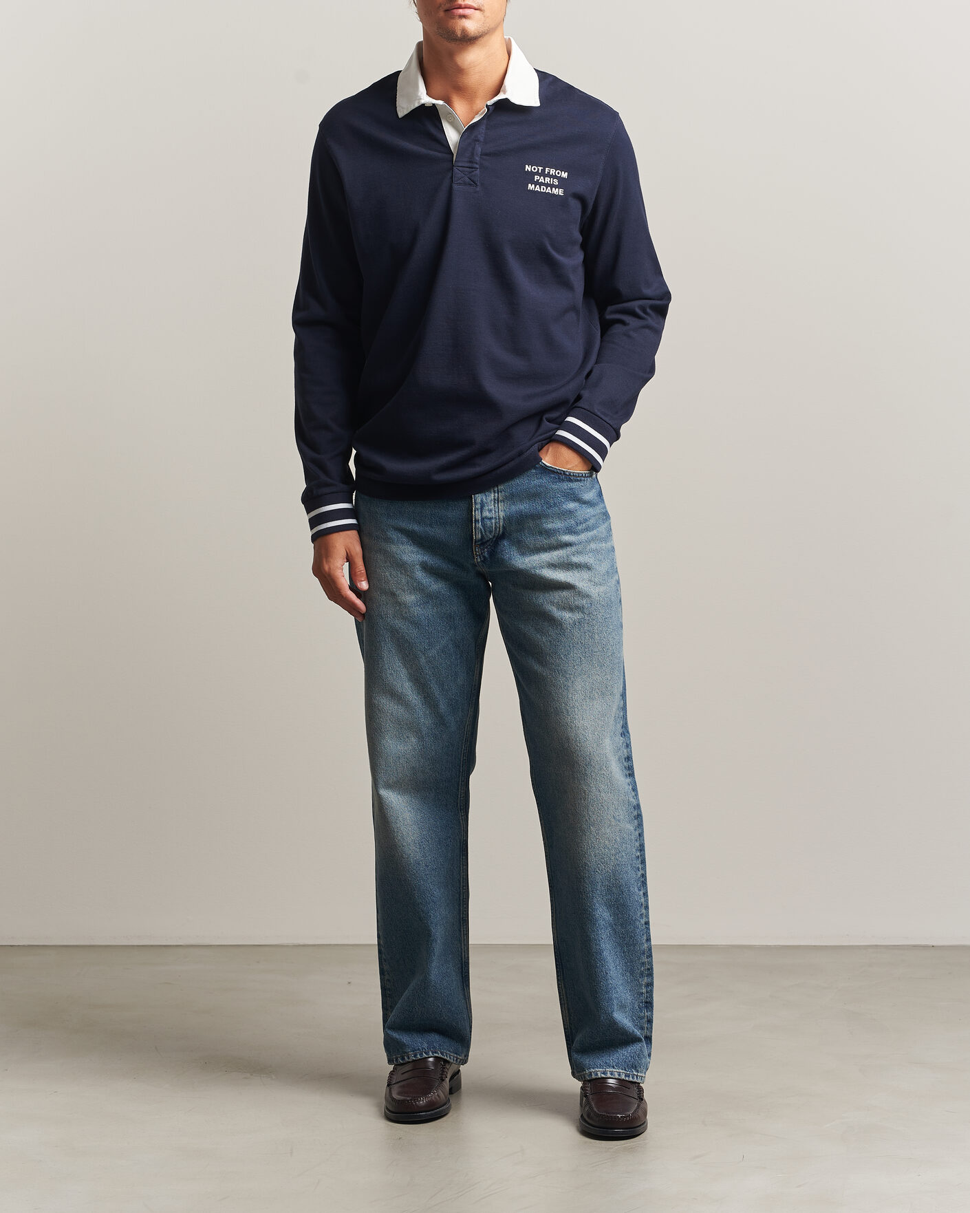 Uomini | Maglieria | Drôle de Monsieur | Slogan Rugger Navy