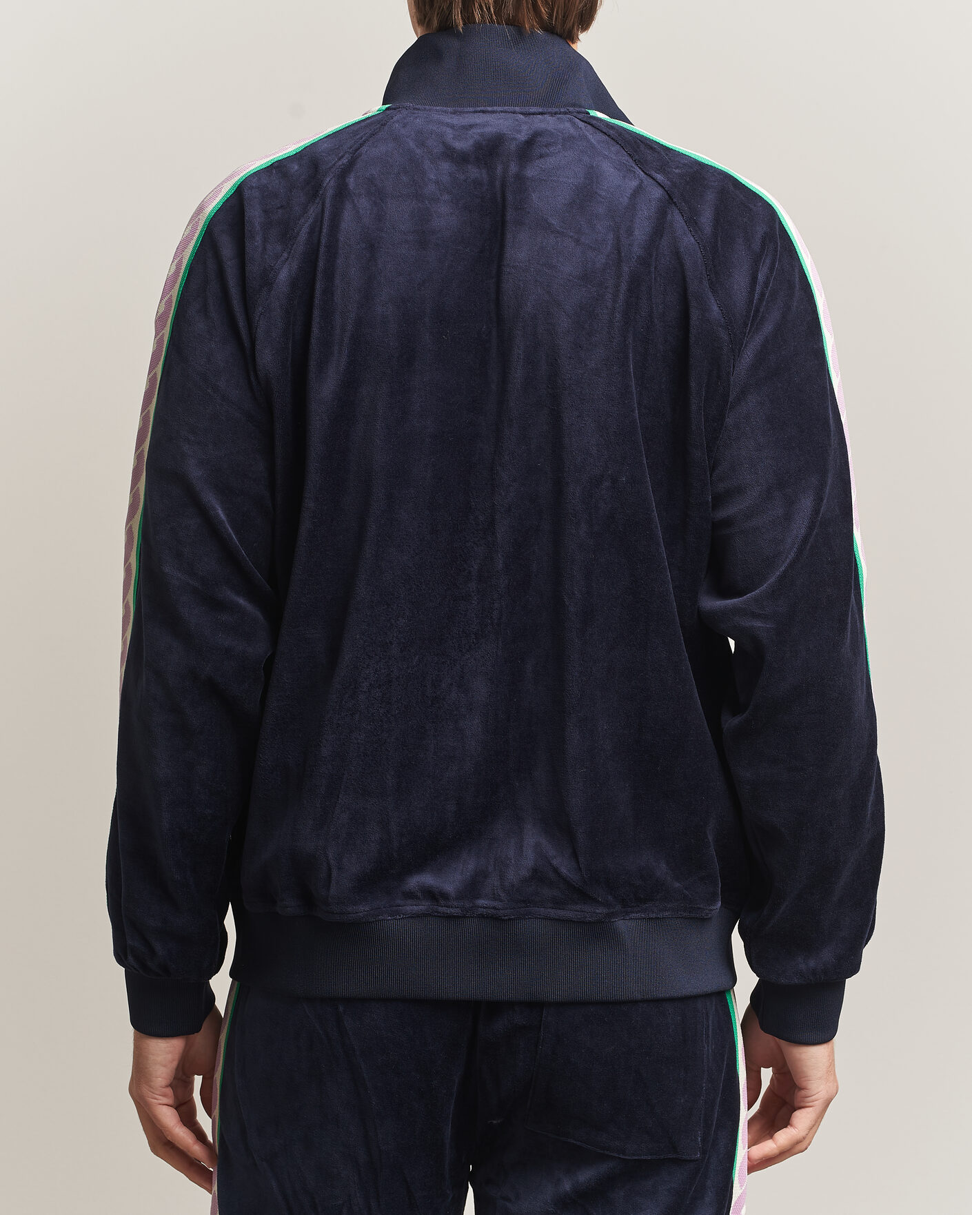 Uomini | Maglieria | Drôle de Monsieur | Survêtement Velours Track Jacket Navy