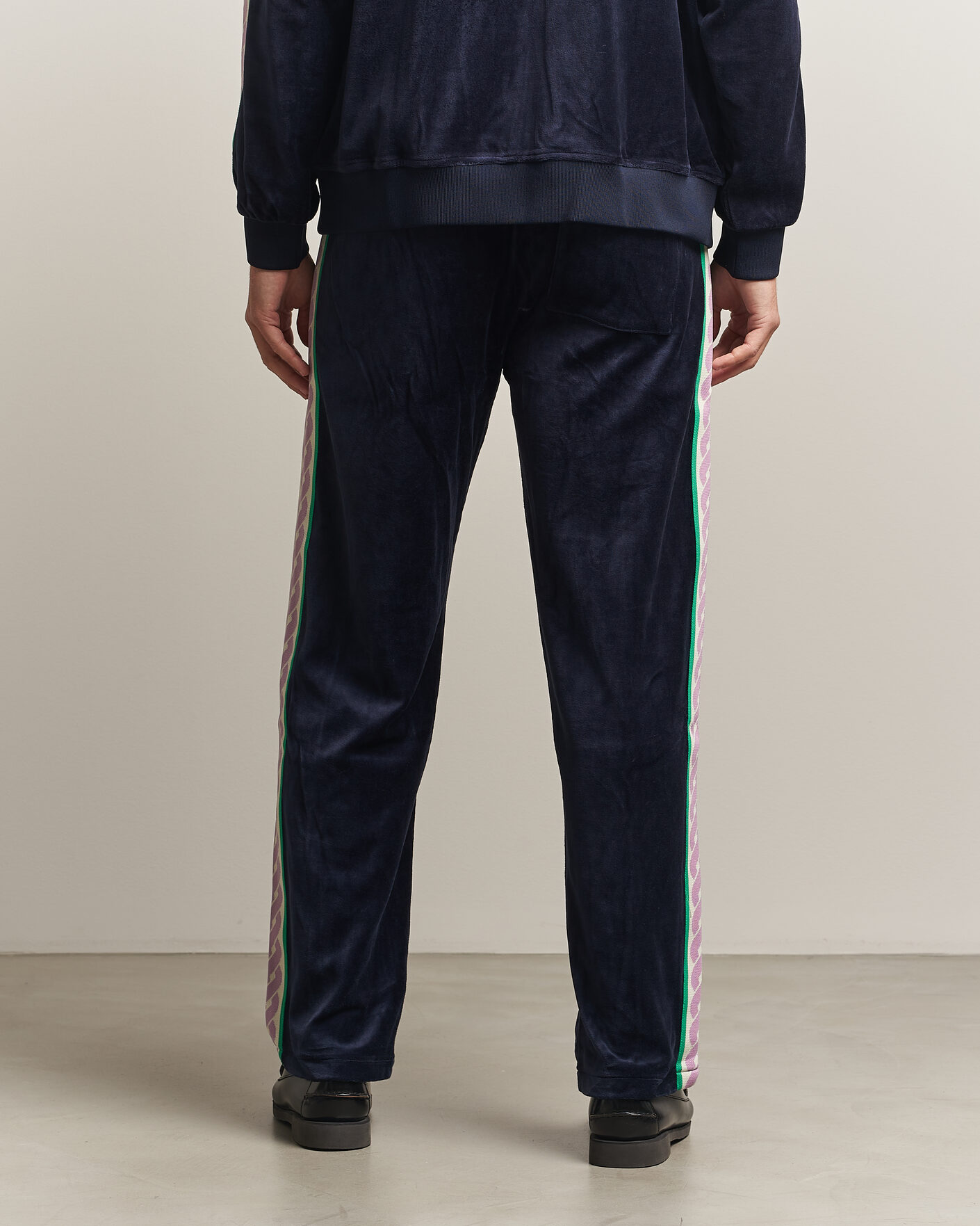Uomini | Pantaloni | Drôle de Monsieur | Survêtement Velours Track Pants Navy